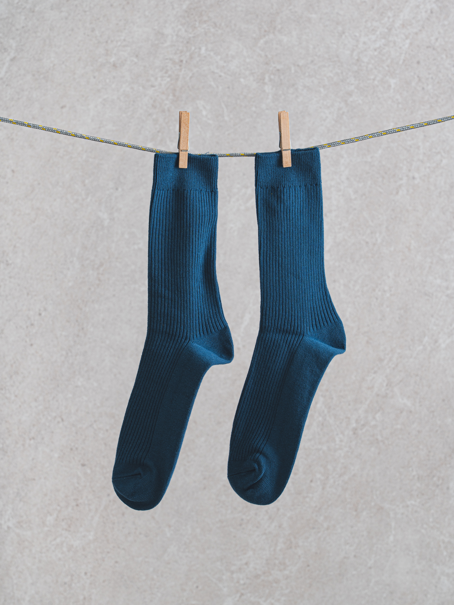 Monfoot Men's Ribbed Long Socks Blue