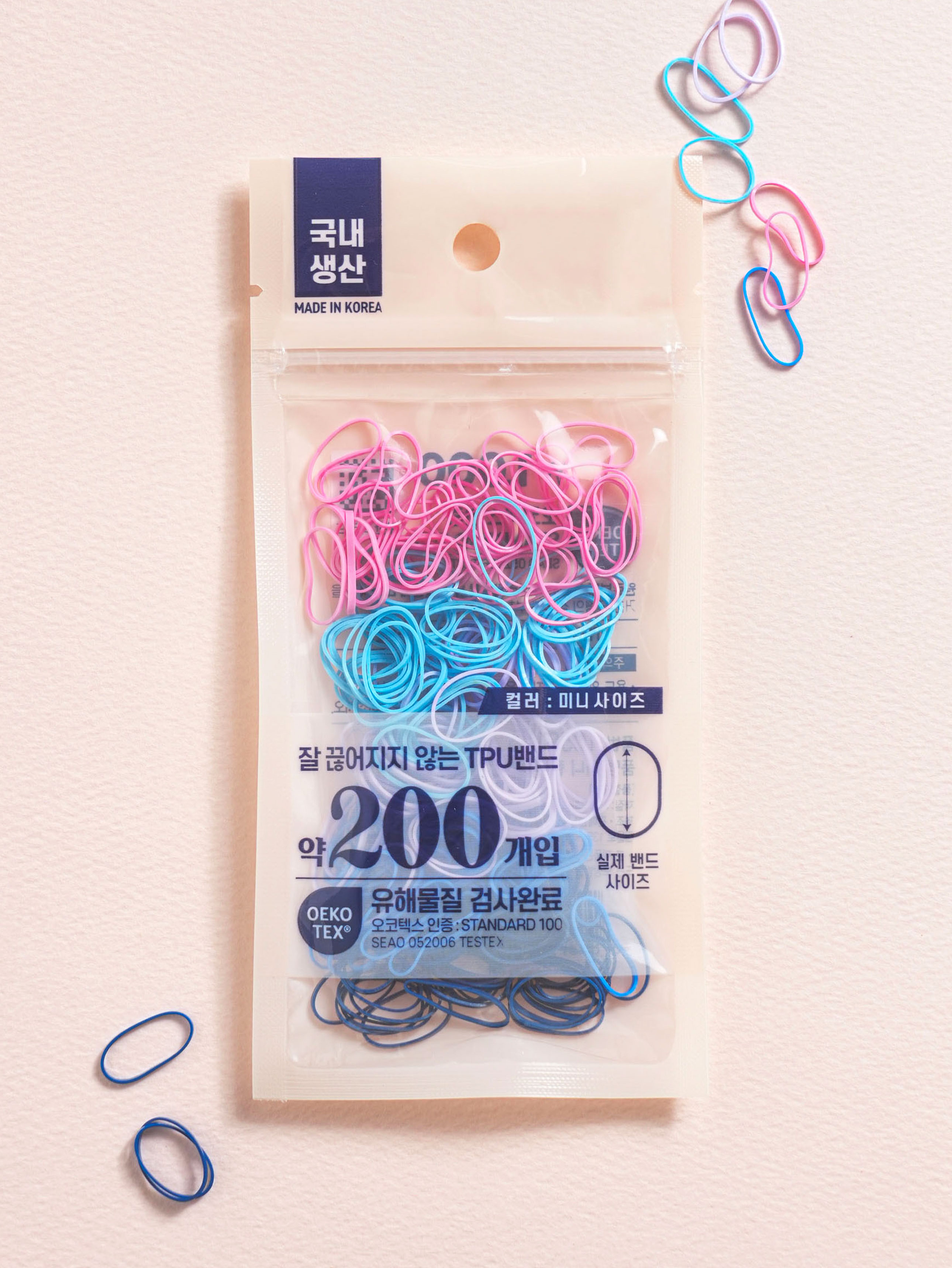 Mini TPU band 200 pieces color
