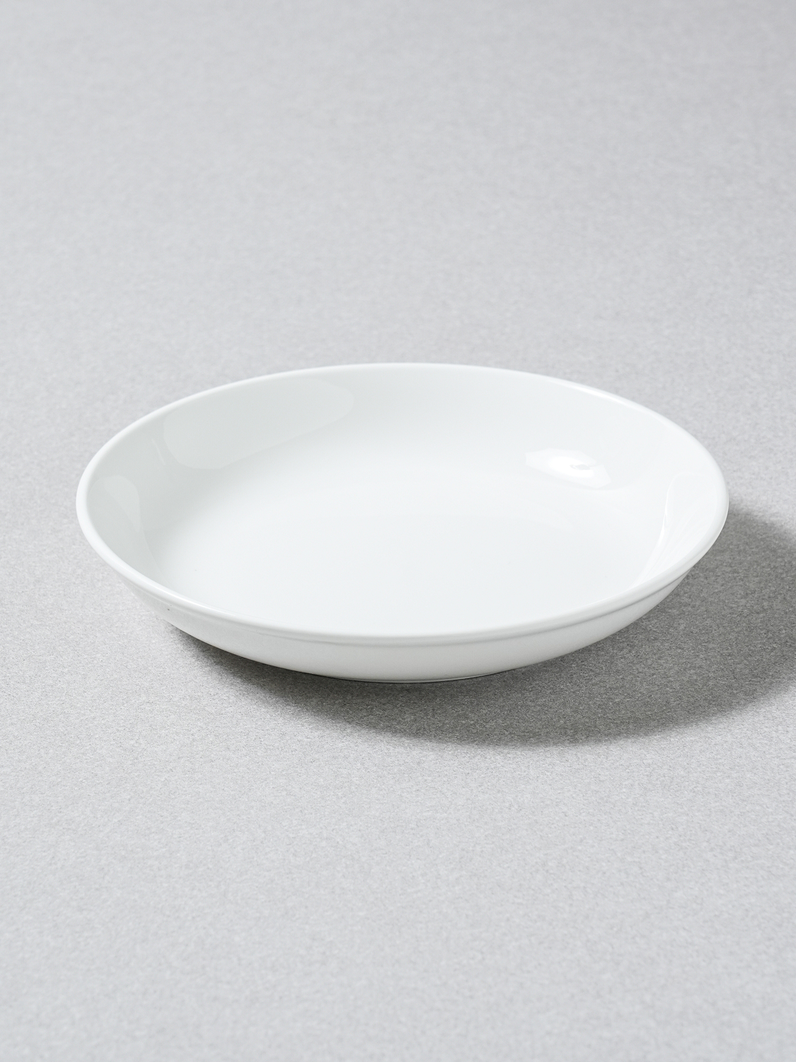 화이트 심플 찬기 17.5 cm