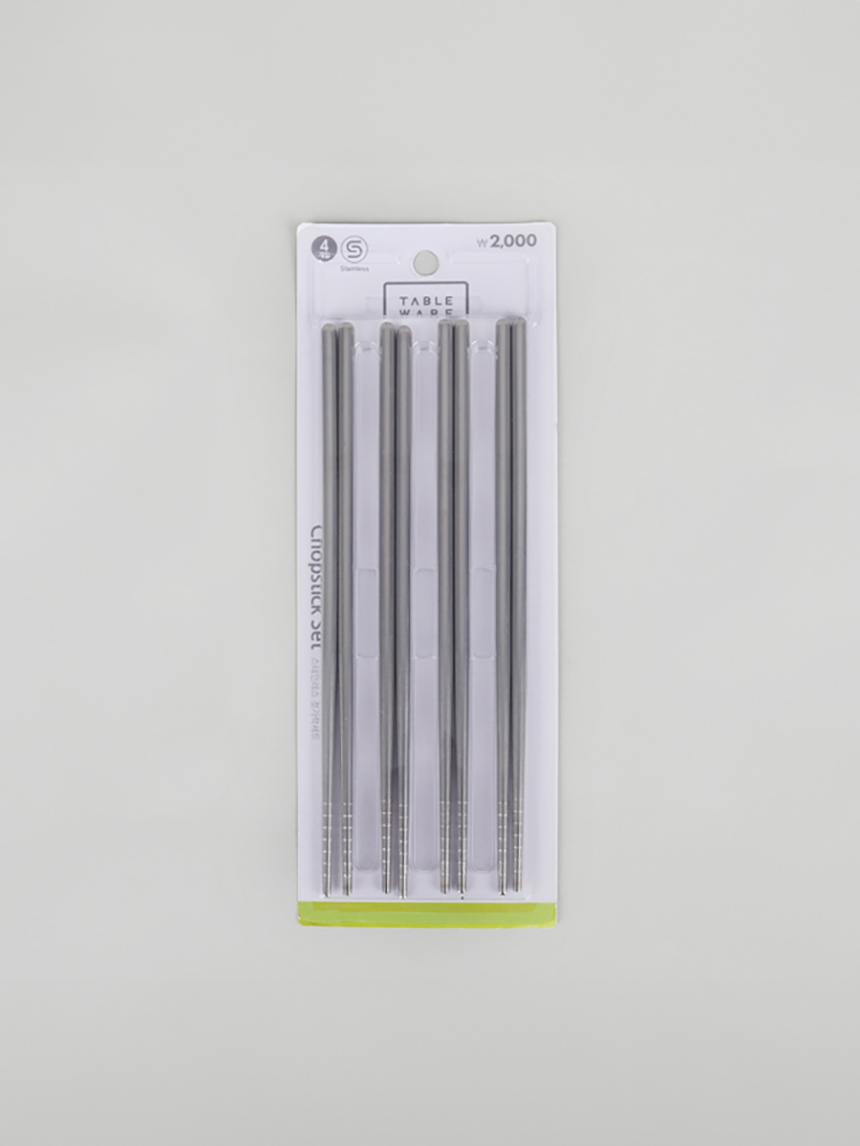 4 stainless steel vacuum chopsticks