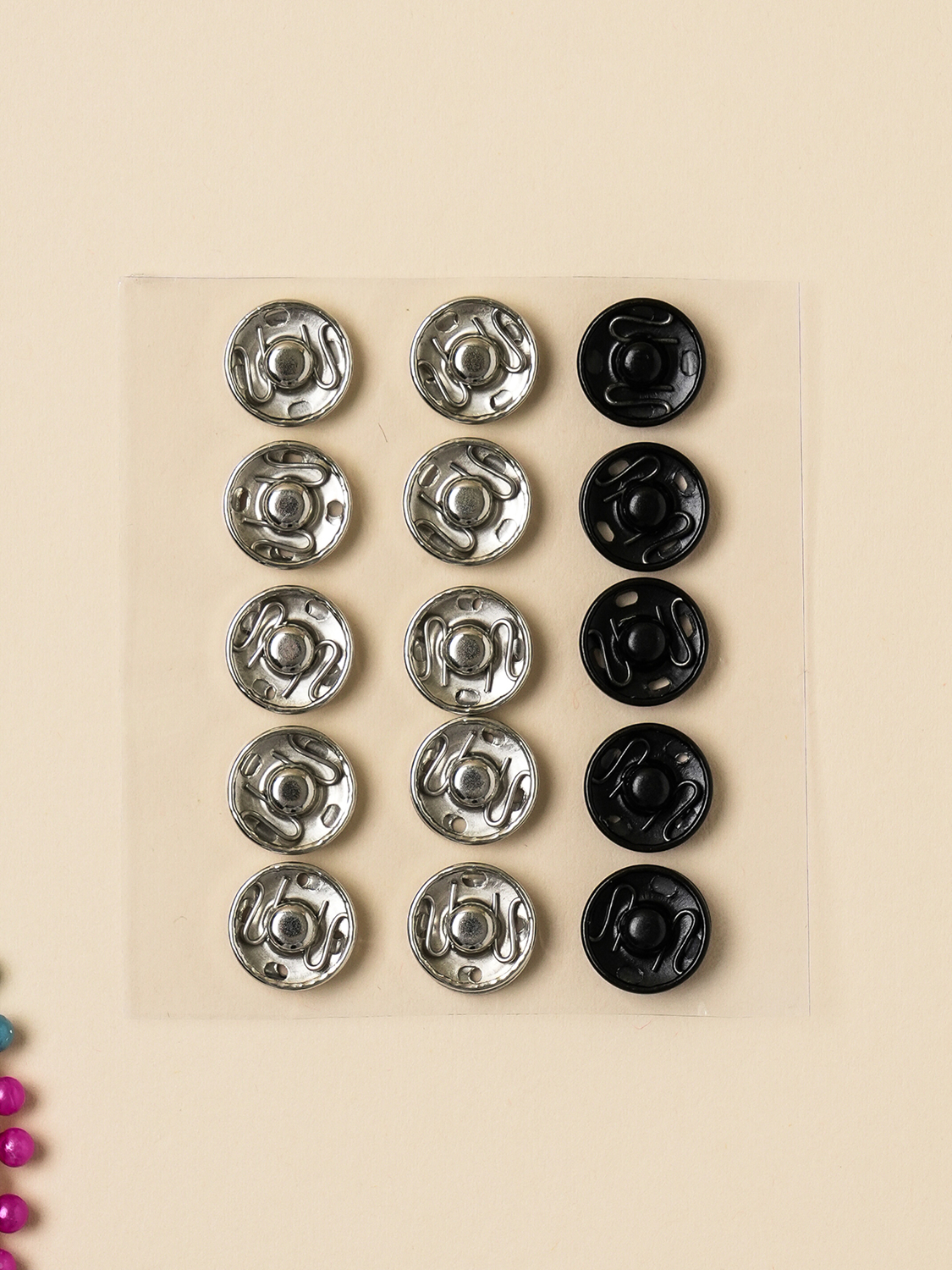 Snap buttons 12 mm 15 pieces