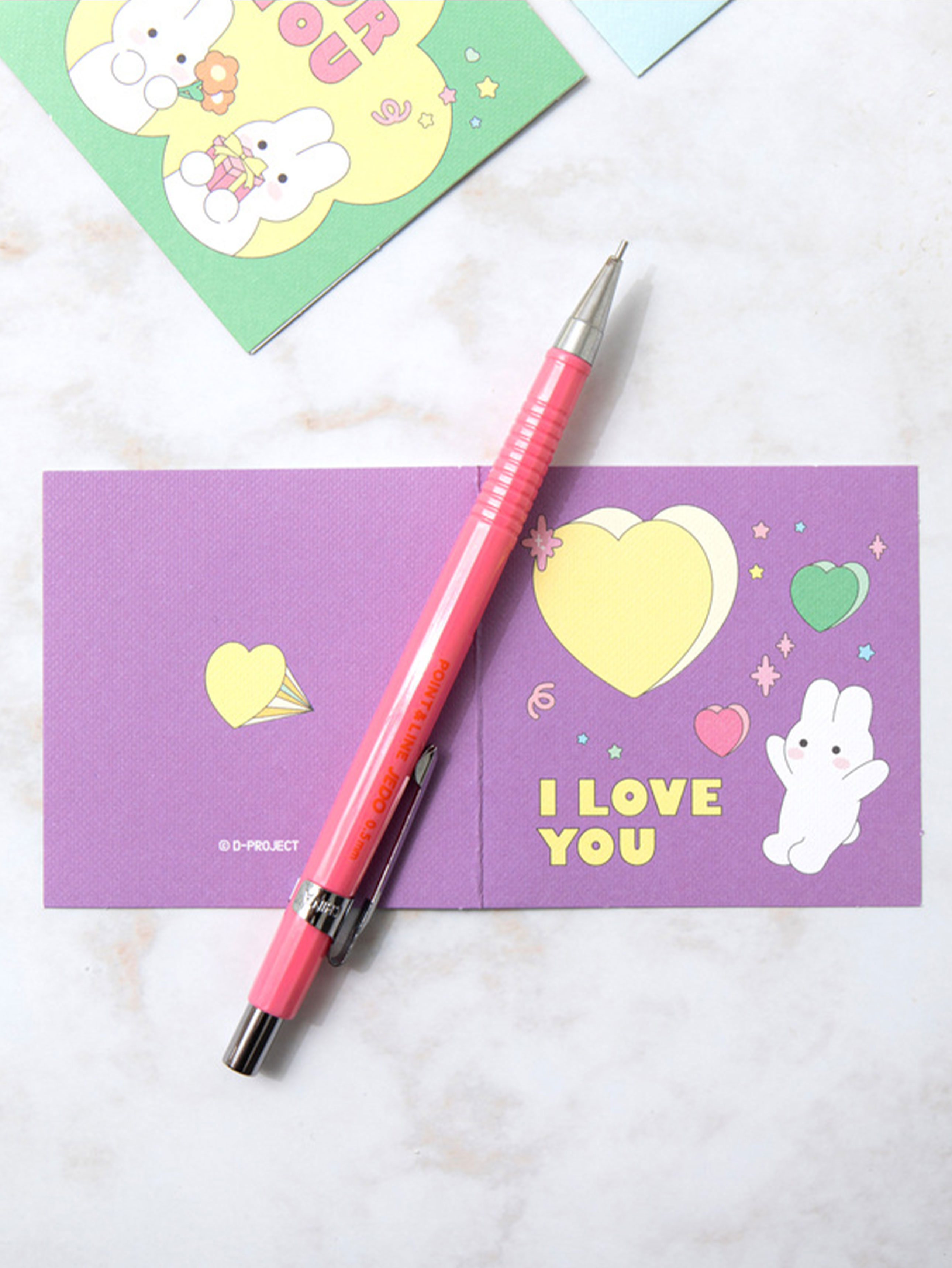 Animal Friend Card (2 sheets) 500 Purple Yellow