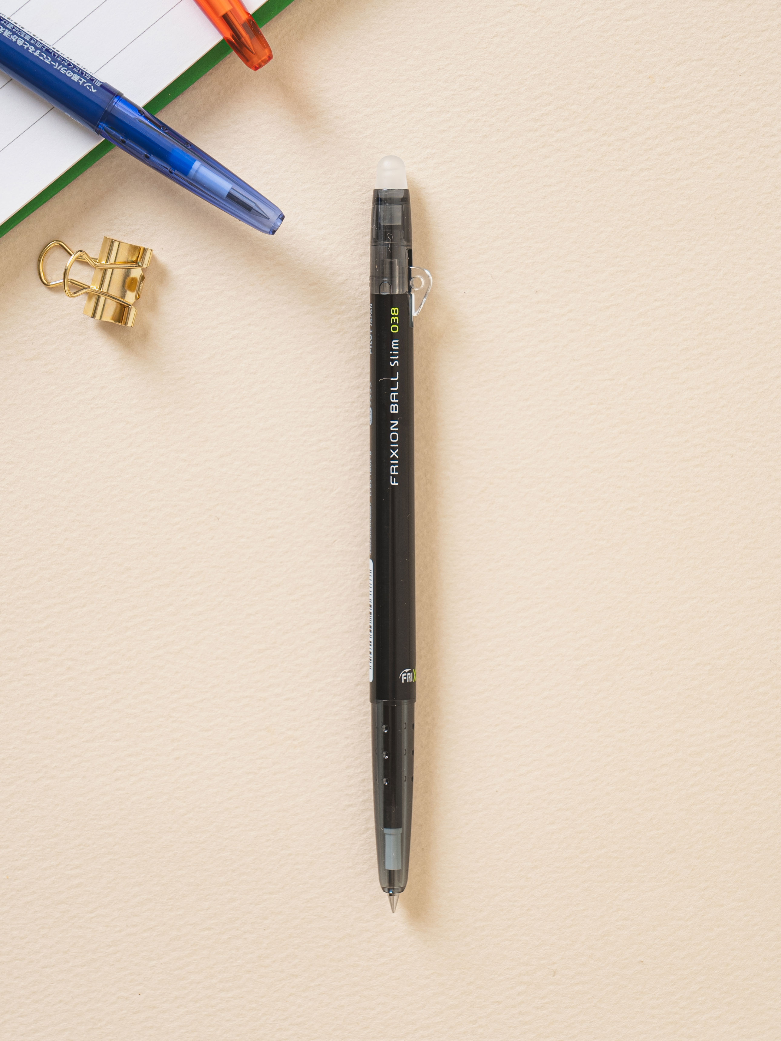 Pilot erasable ballpoint pen friction ball knock 0.38 mm black