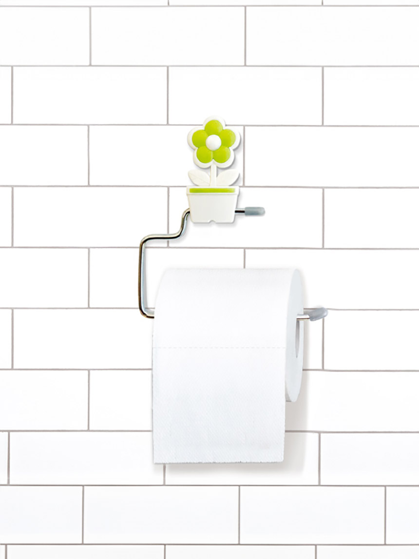 Flower toilet paper holder