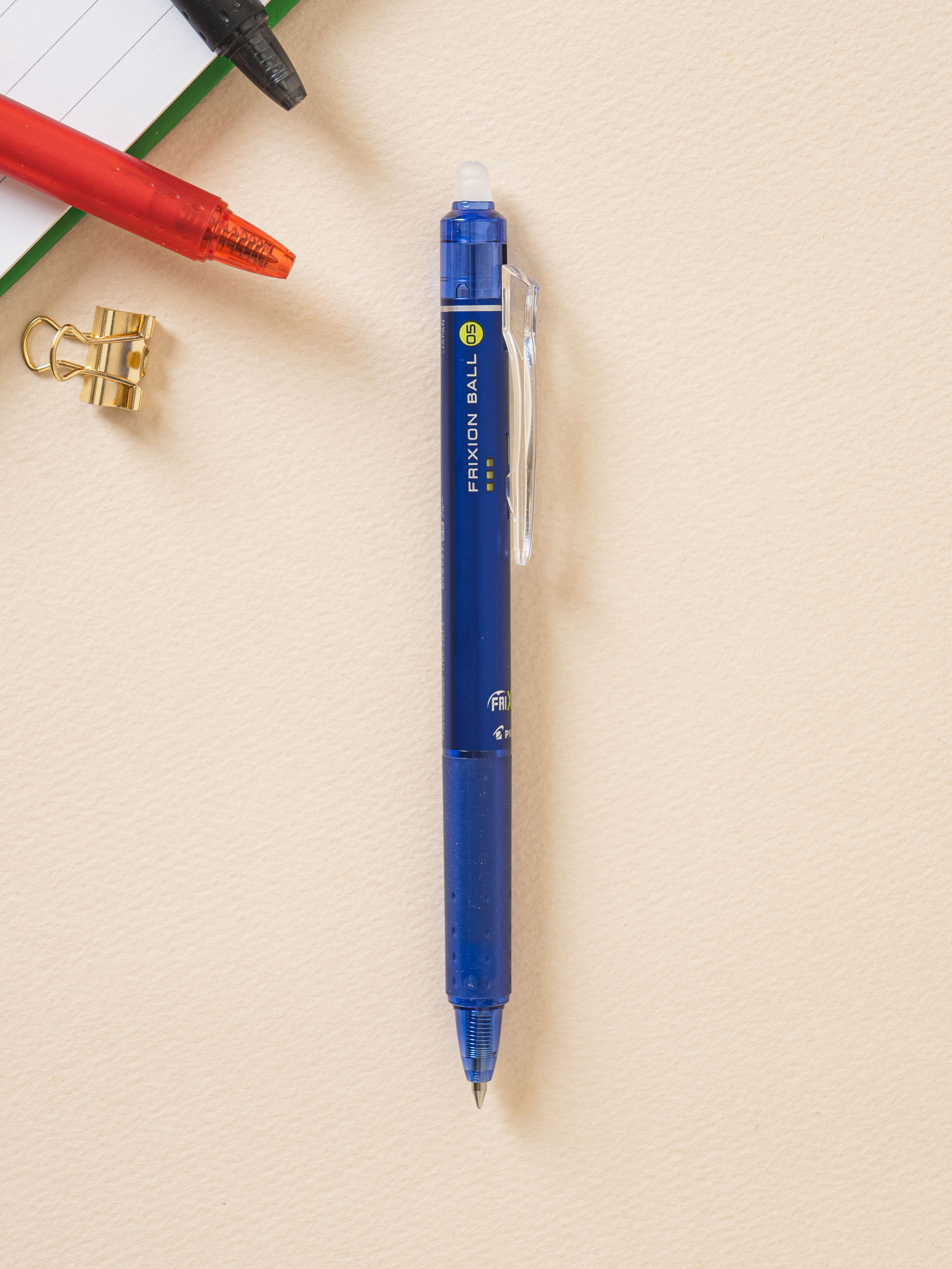 Pilot erasable ballpoint pen friction ball knock 0.5 mm blue