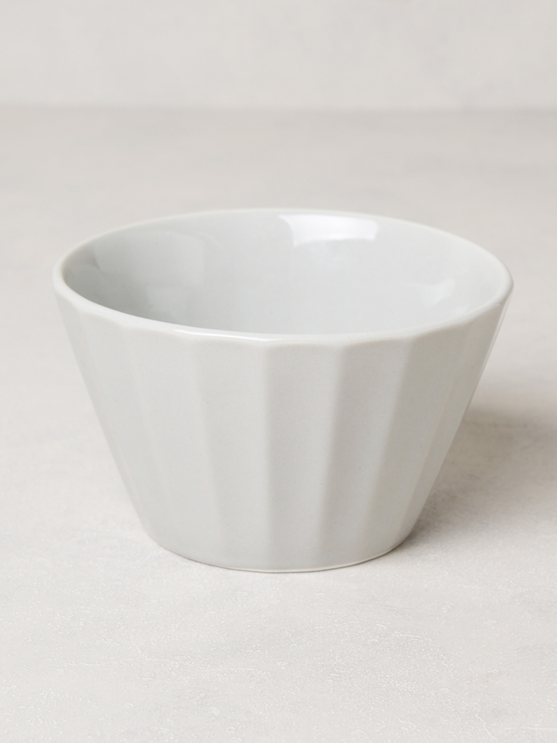 컬러 유약 원형 공기 11.5 cm 그레이