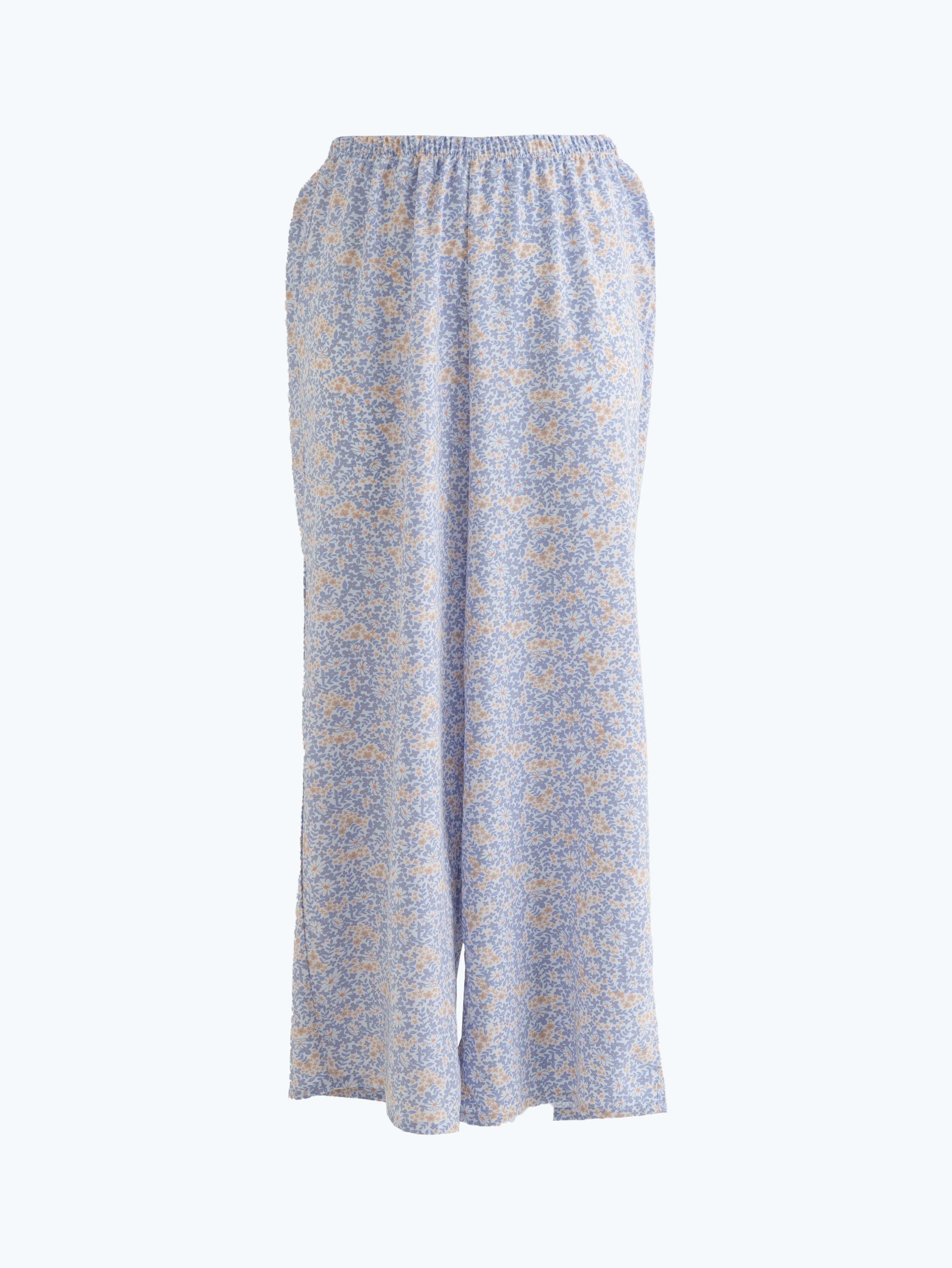 [Women] Pattern Rayon 9/4 Pants Flower