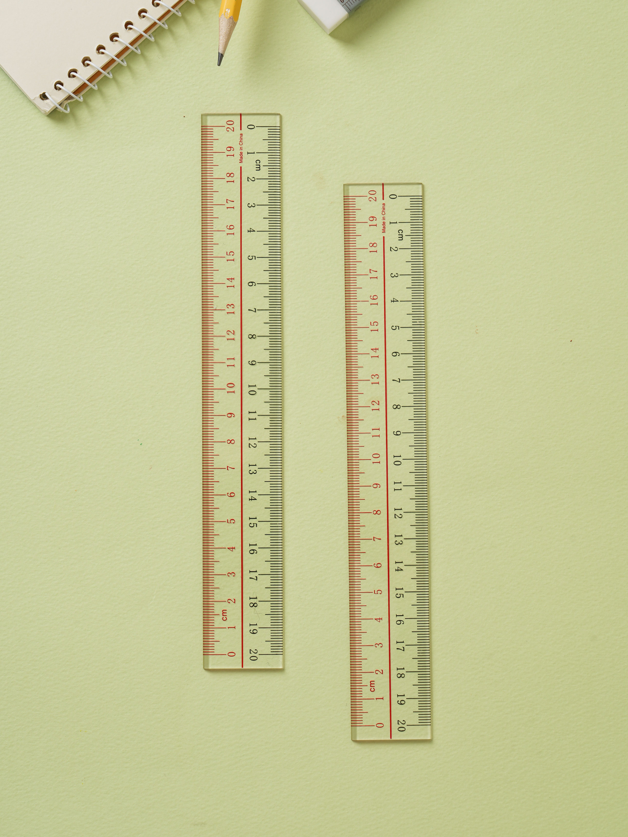 아크릴 직선자 20 cm 2개입