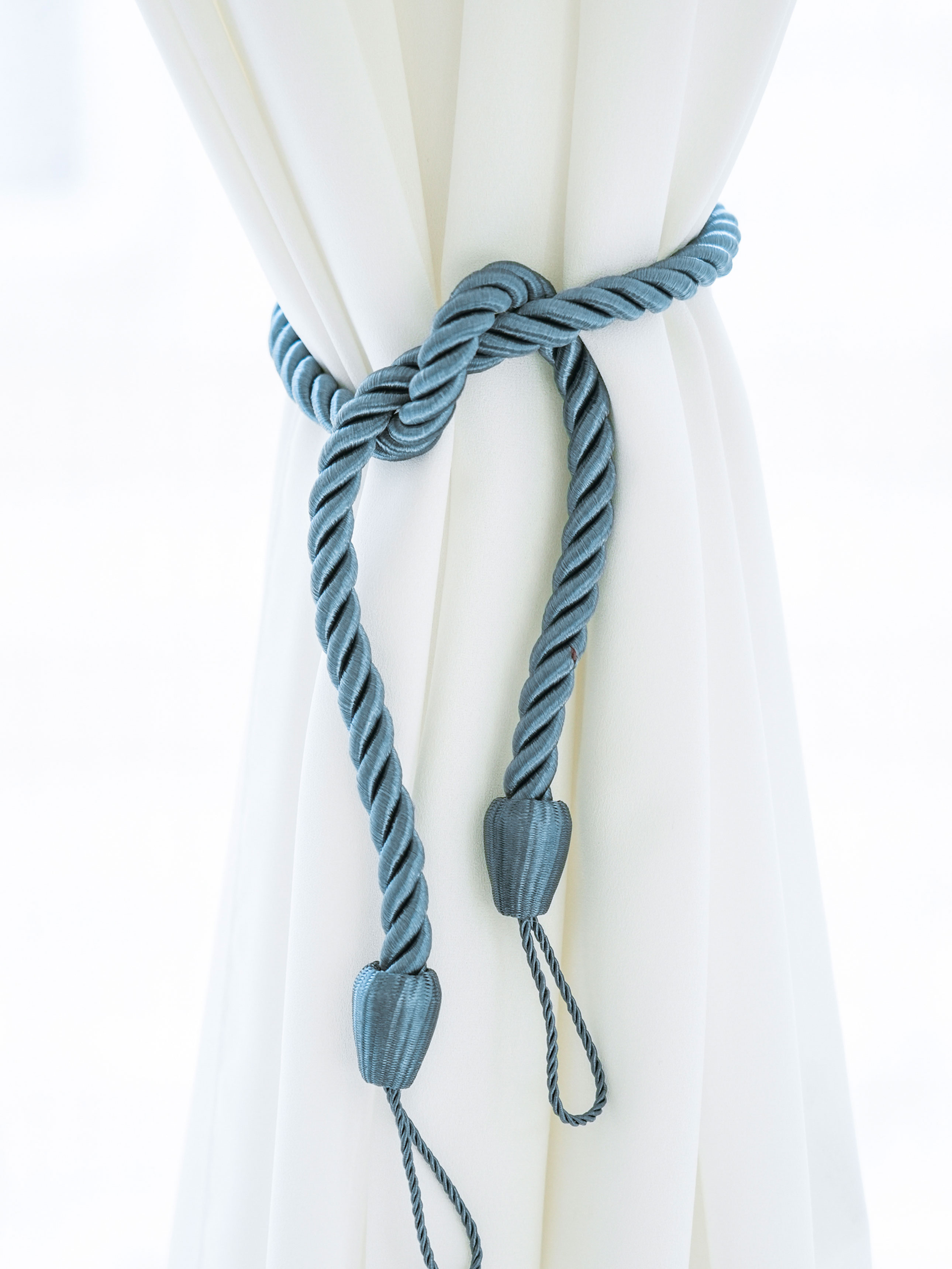 Loop Long Curtain Tie Blue