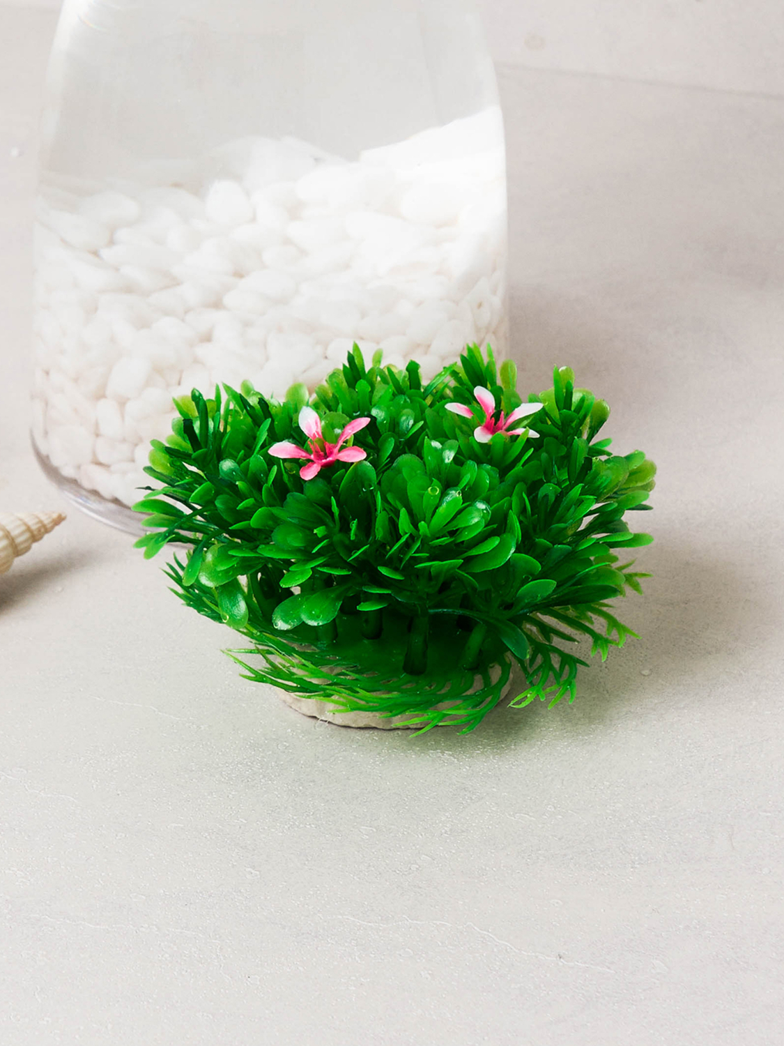 [Pet] Aquatic plants for fish tank S Khaki & Pink