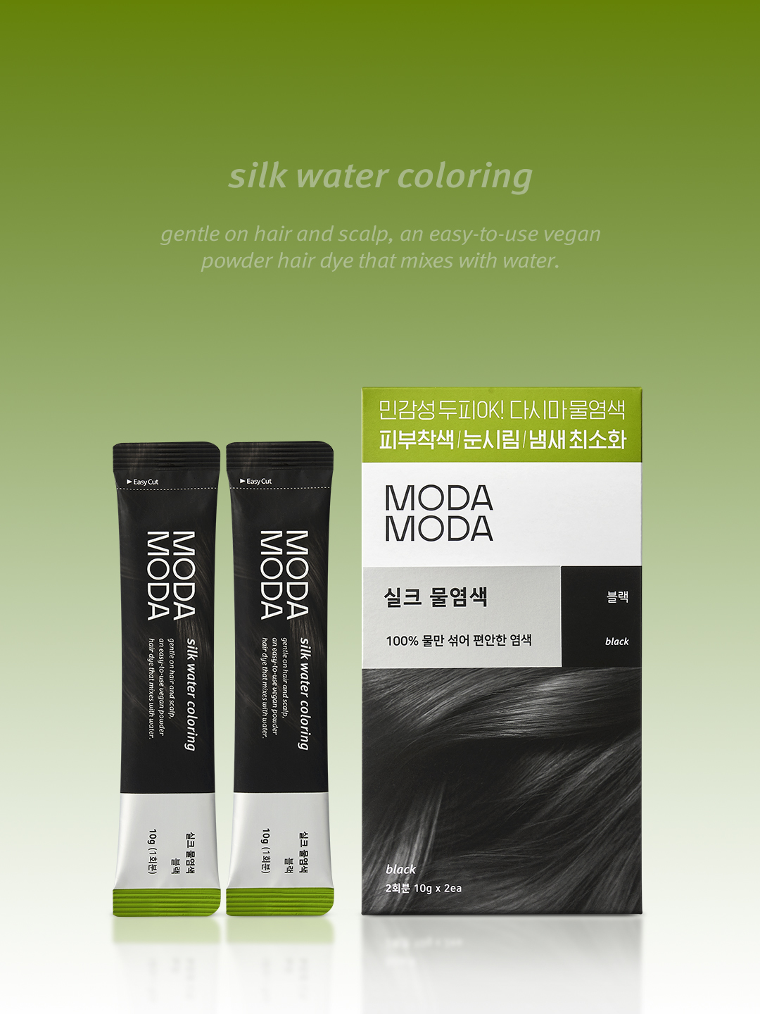 Modamoda silk water dye black 2 batches