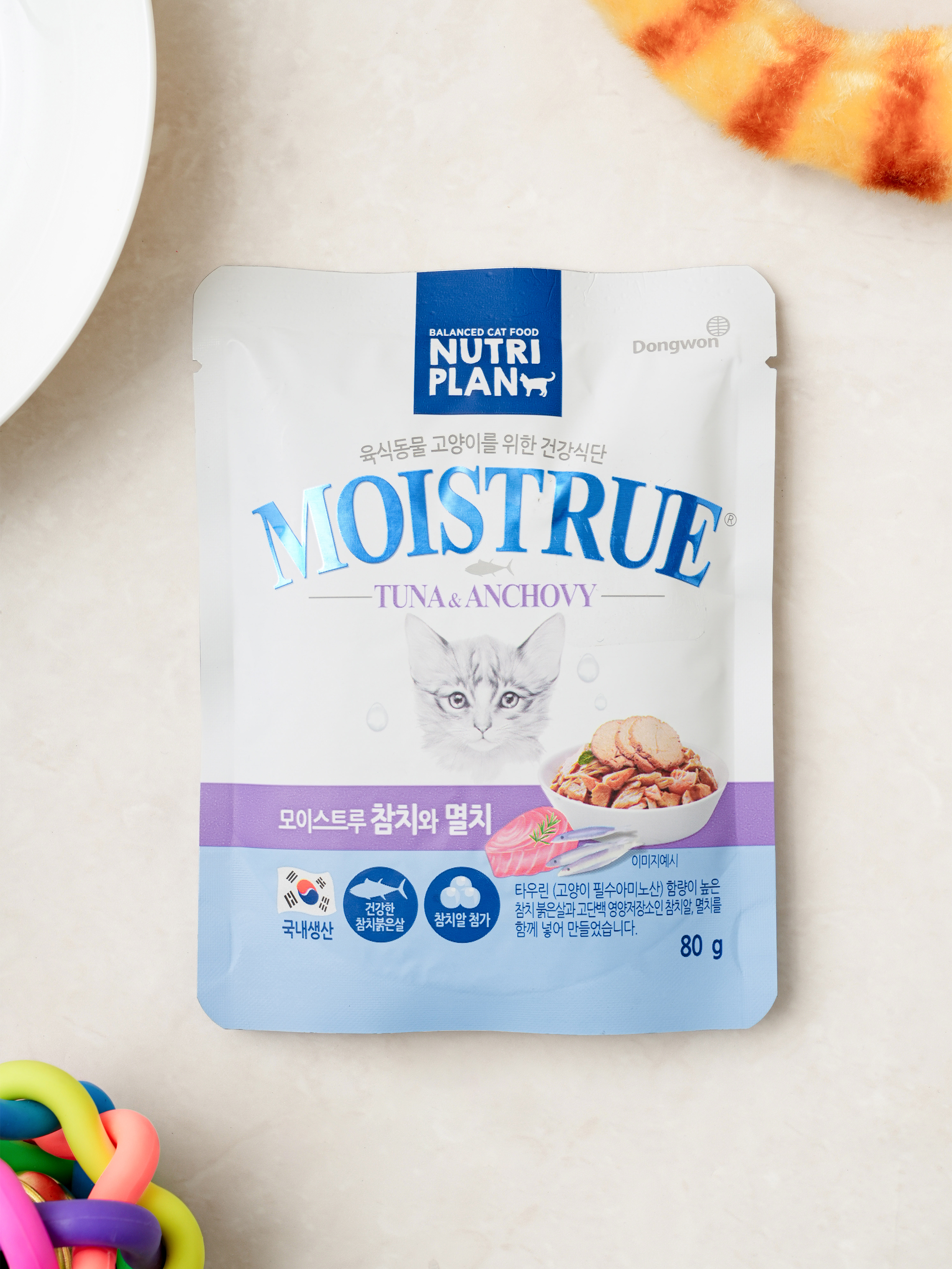 [Pet] Dongwon Nutri Plan Moistru Tuna & Anchovy 80 g