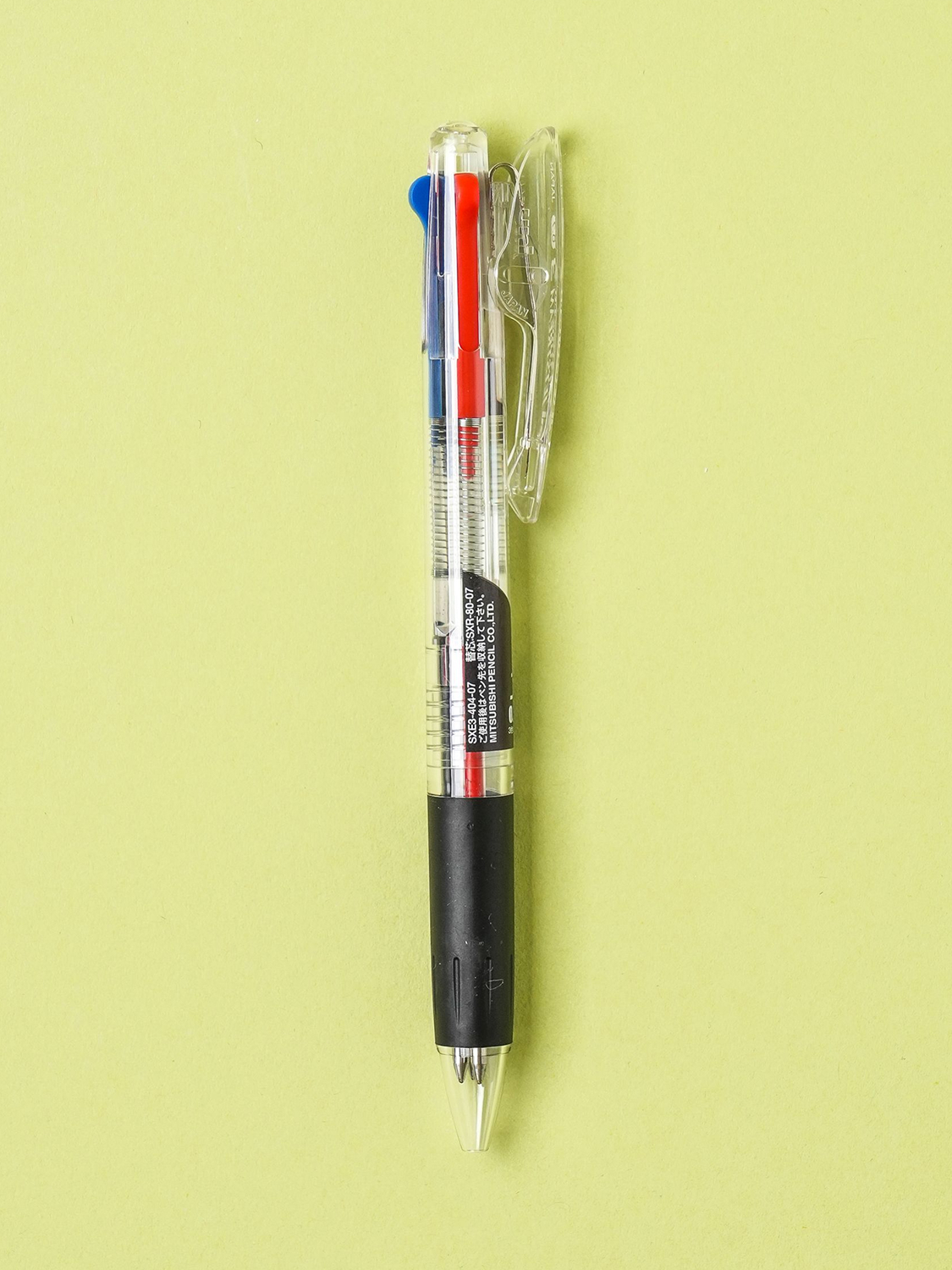 Jetstream 3-color ballpoint pen clear 0.7 mm