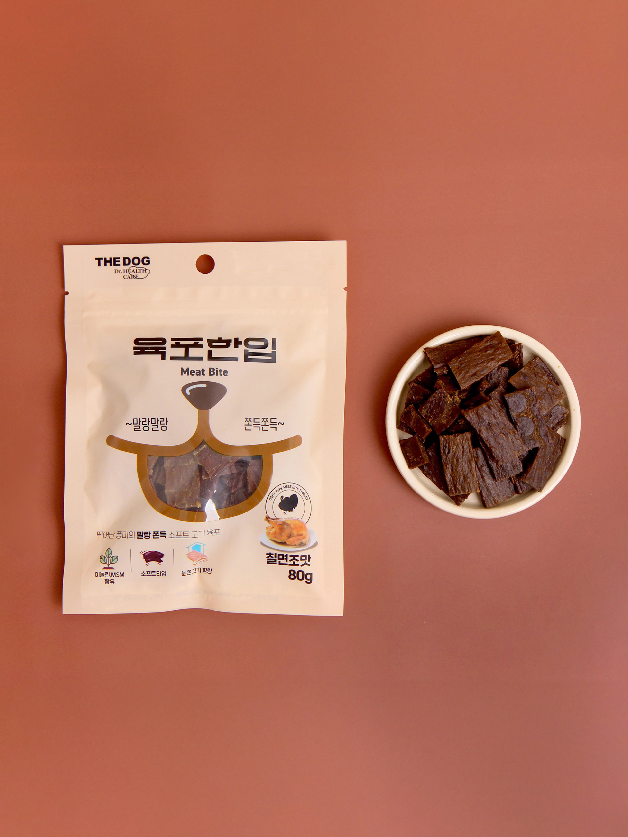 [Pet] The Dog Jerky Bite 80 g Turkey