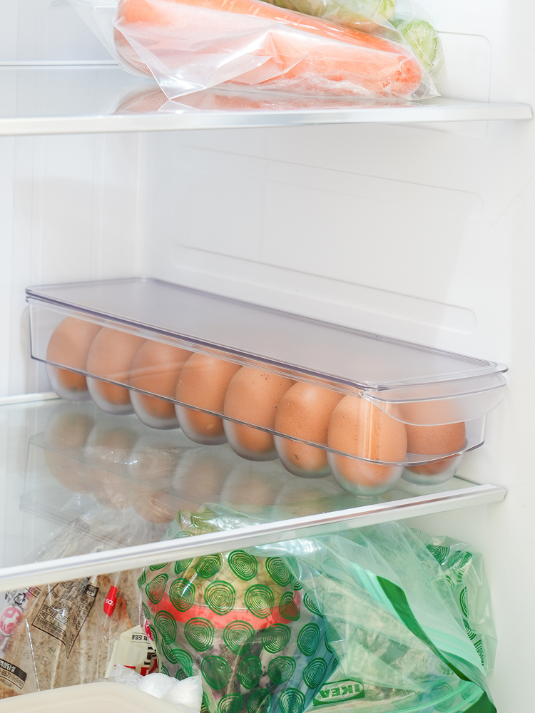 14 transparent egg storage boxes