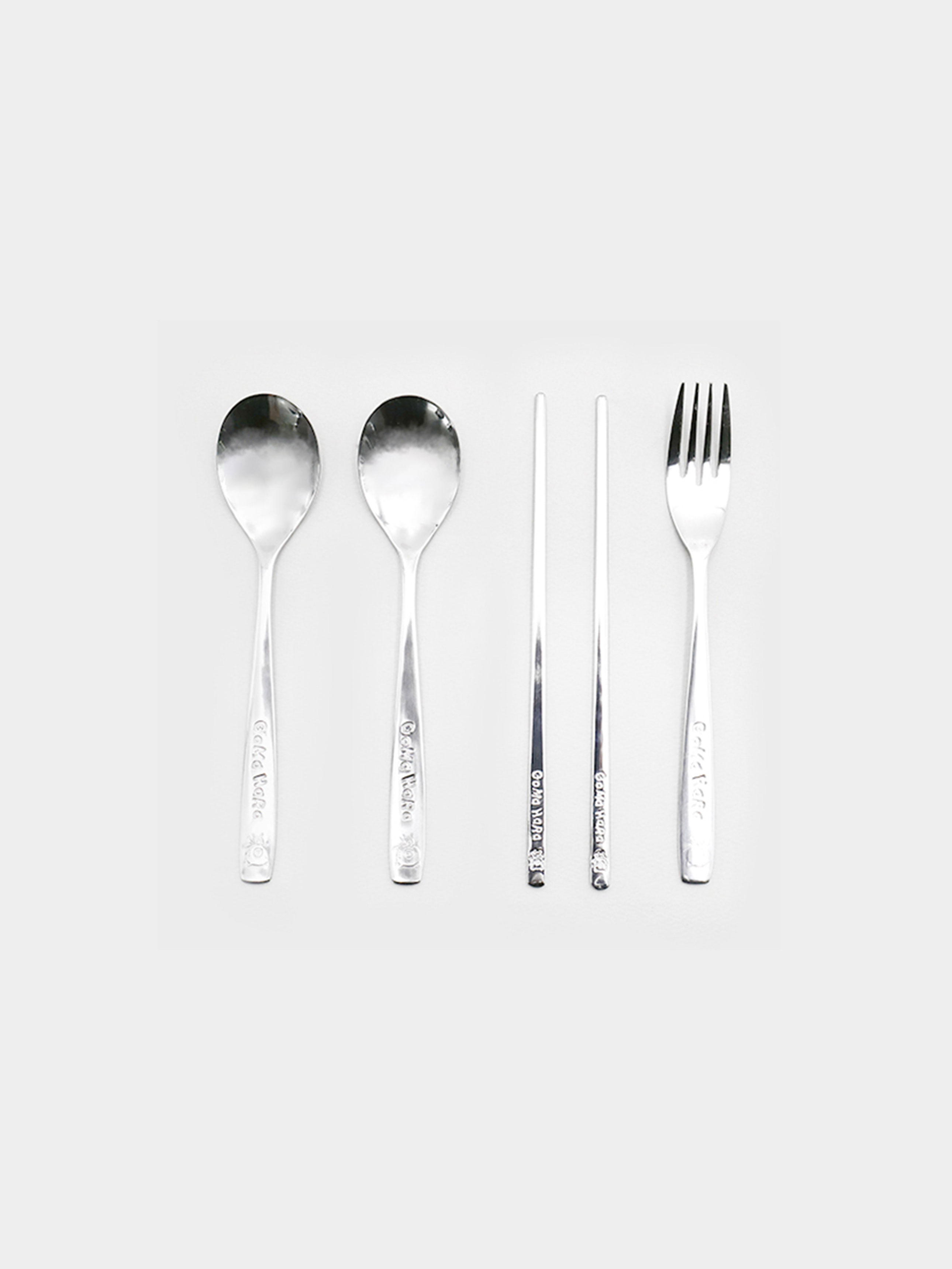 Character stainless steel spoon and fork set