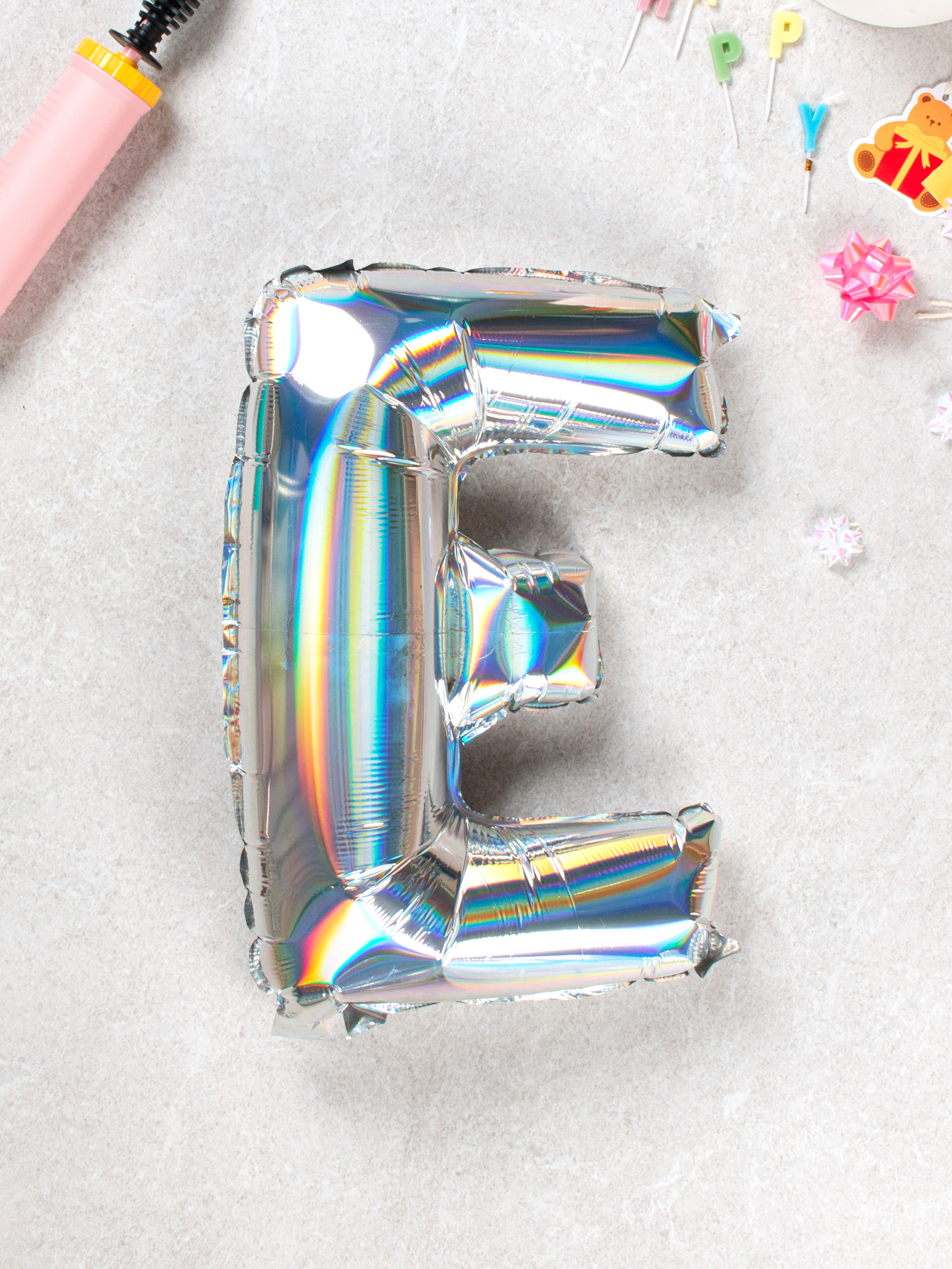 alphabet balloon E