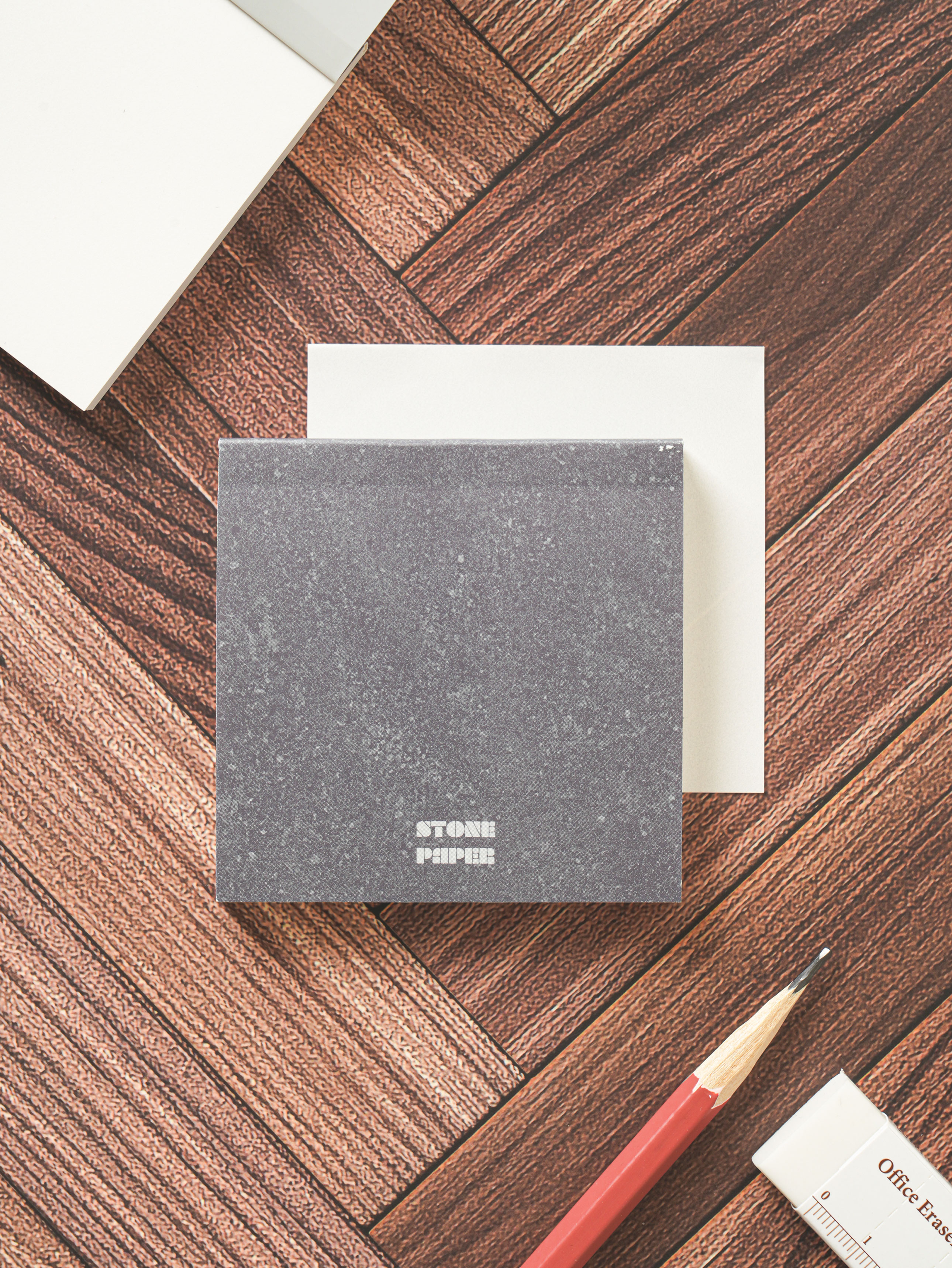 Stone paper rice cake memo pad 75 x 75 mm 100 sheets