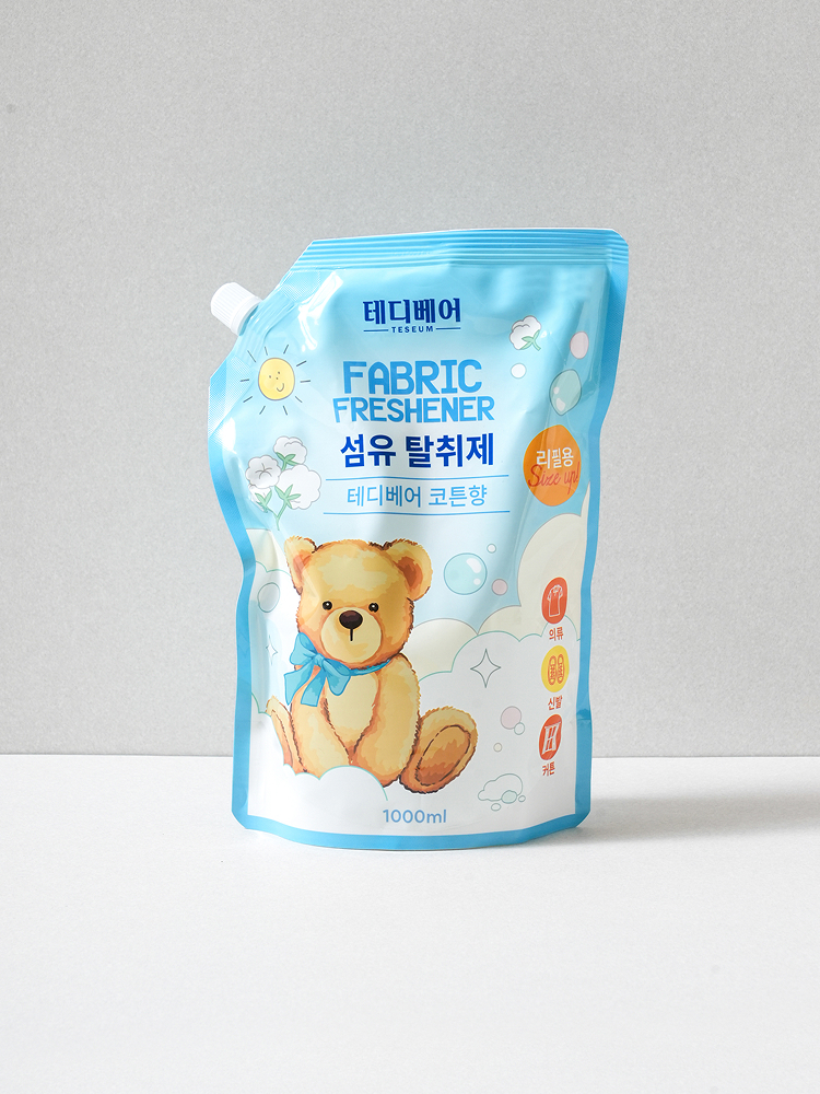 Teddy Bear Fabric Deodorizer Refillable 1 L Cotton Scent