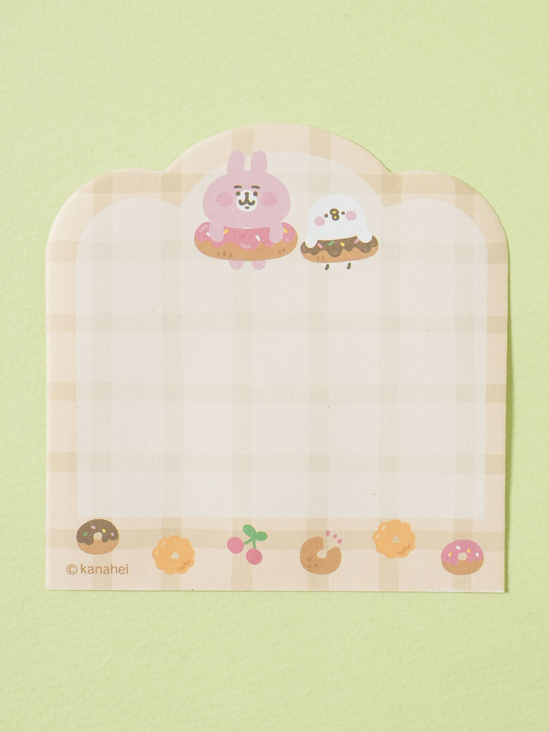 Kanahei's small animal die-cut rice cake memo pad (48 pieces)