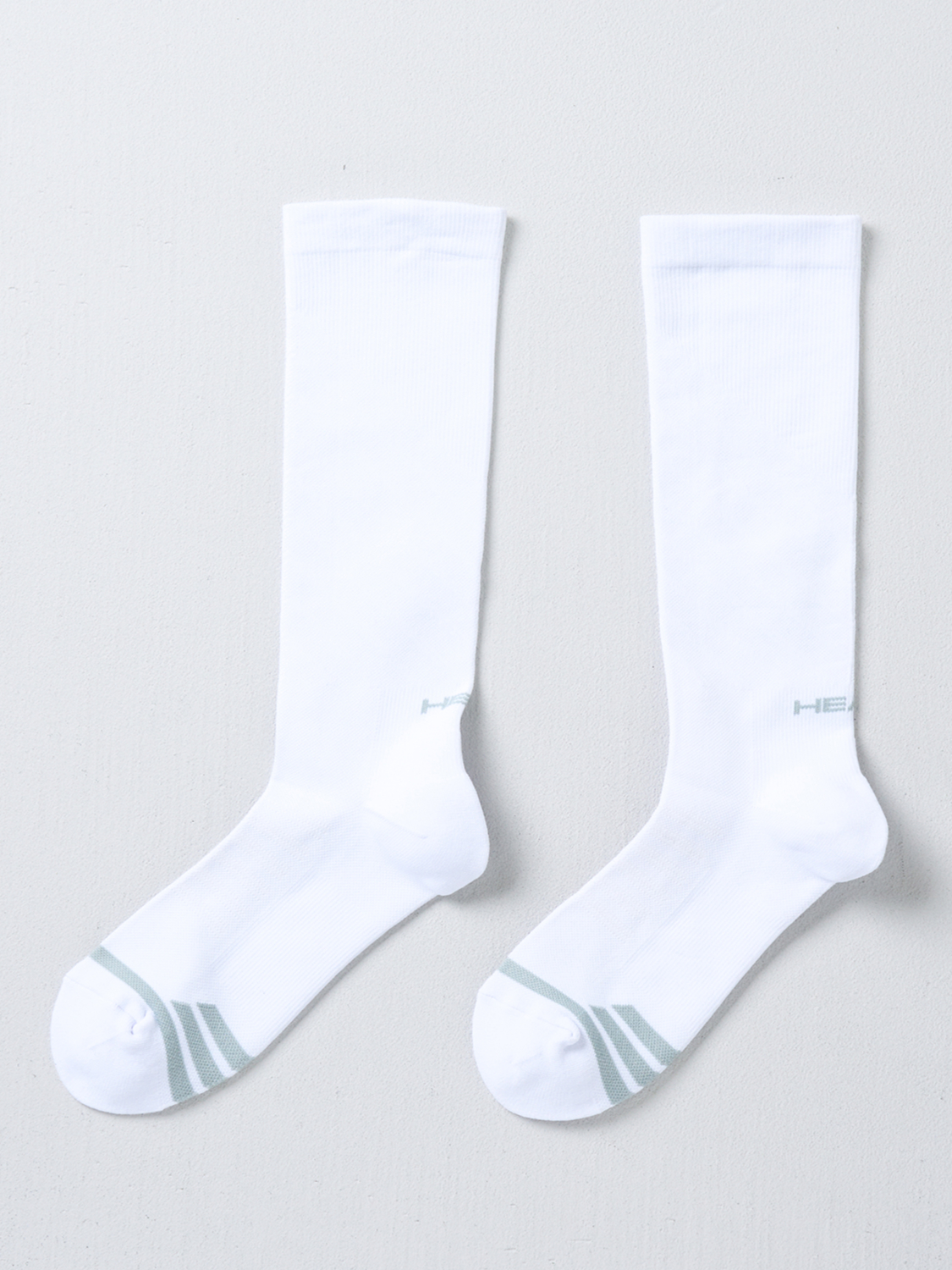[Men] HEAD Knee Socks White