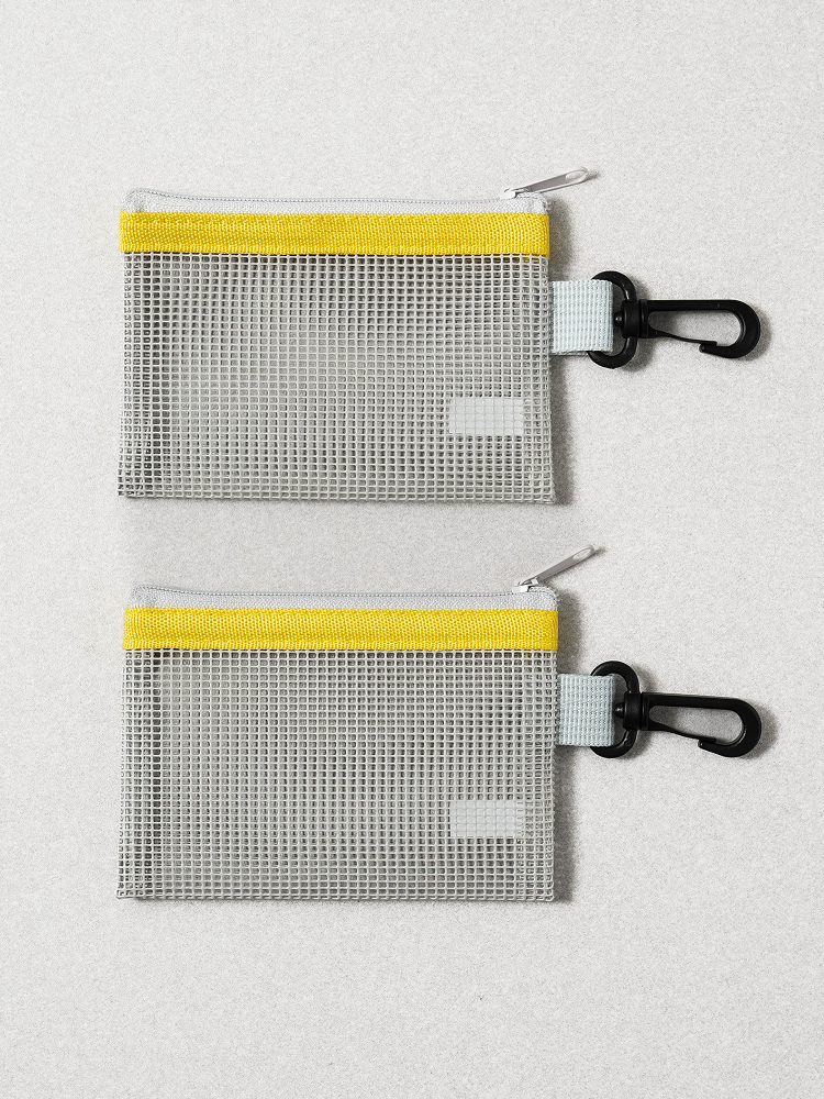 메시 지퍼 멀티 케이스 12 X 8.5 cm 2개입