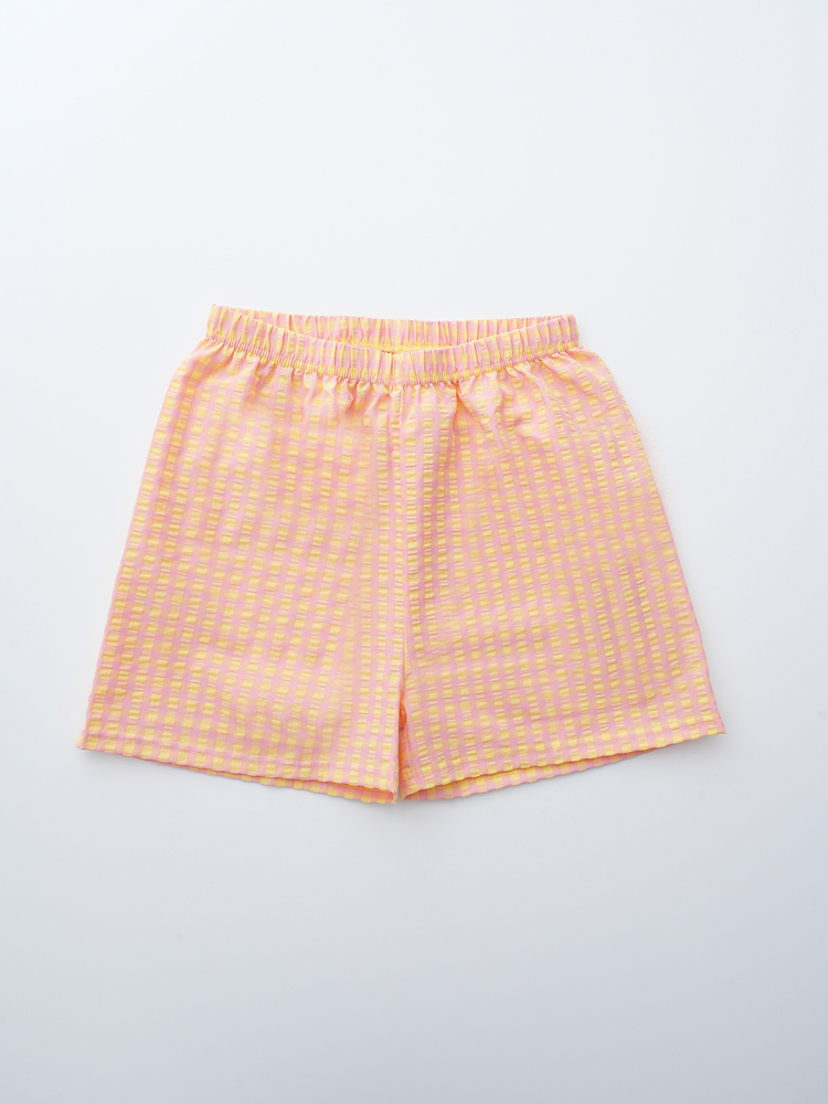 [Common] Check Shorts Orange