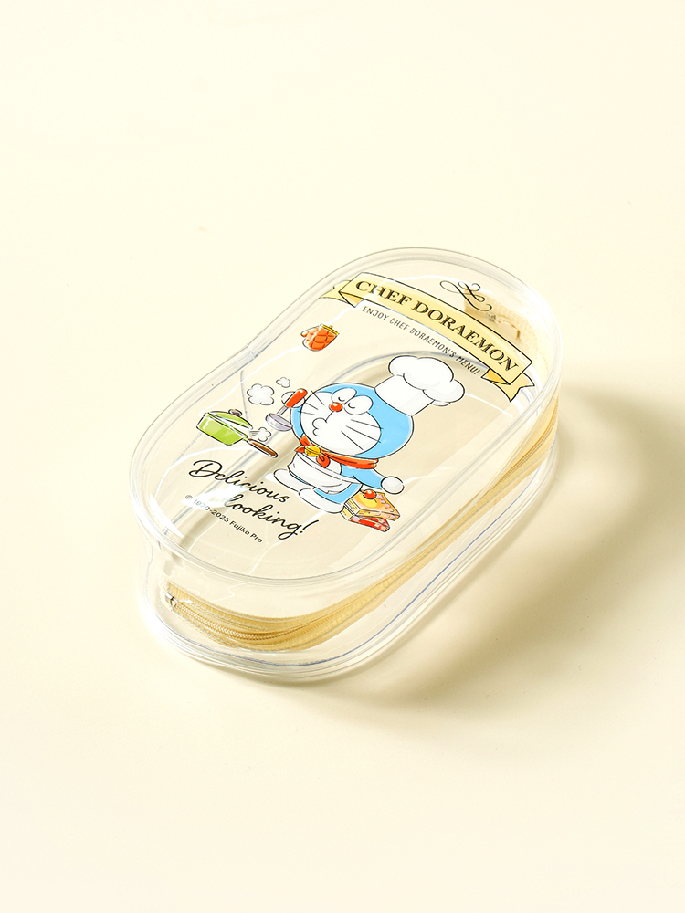 Doraemon transparent oval pouch medium size cooking