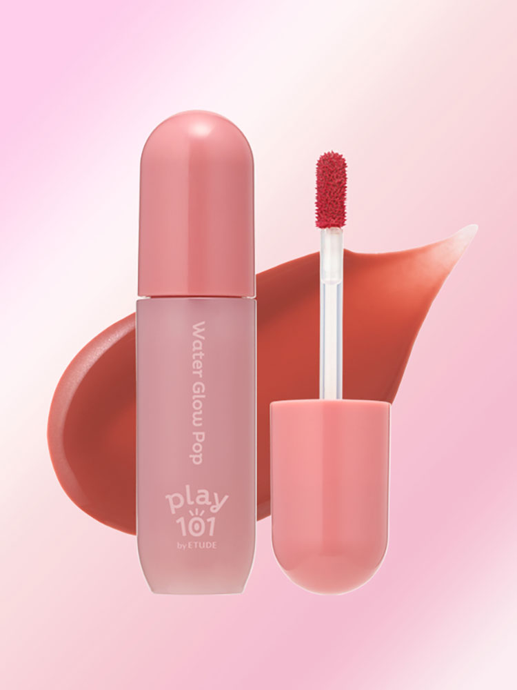 [03 Salmon Glitter Tok] Play 101 By Etude Water Glow Tok Tint