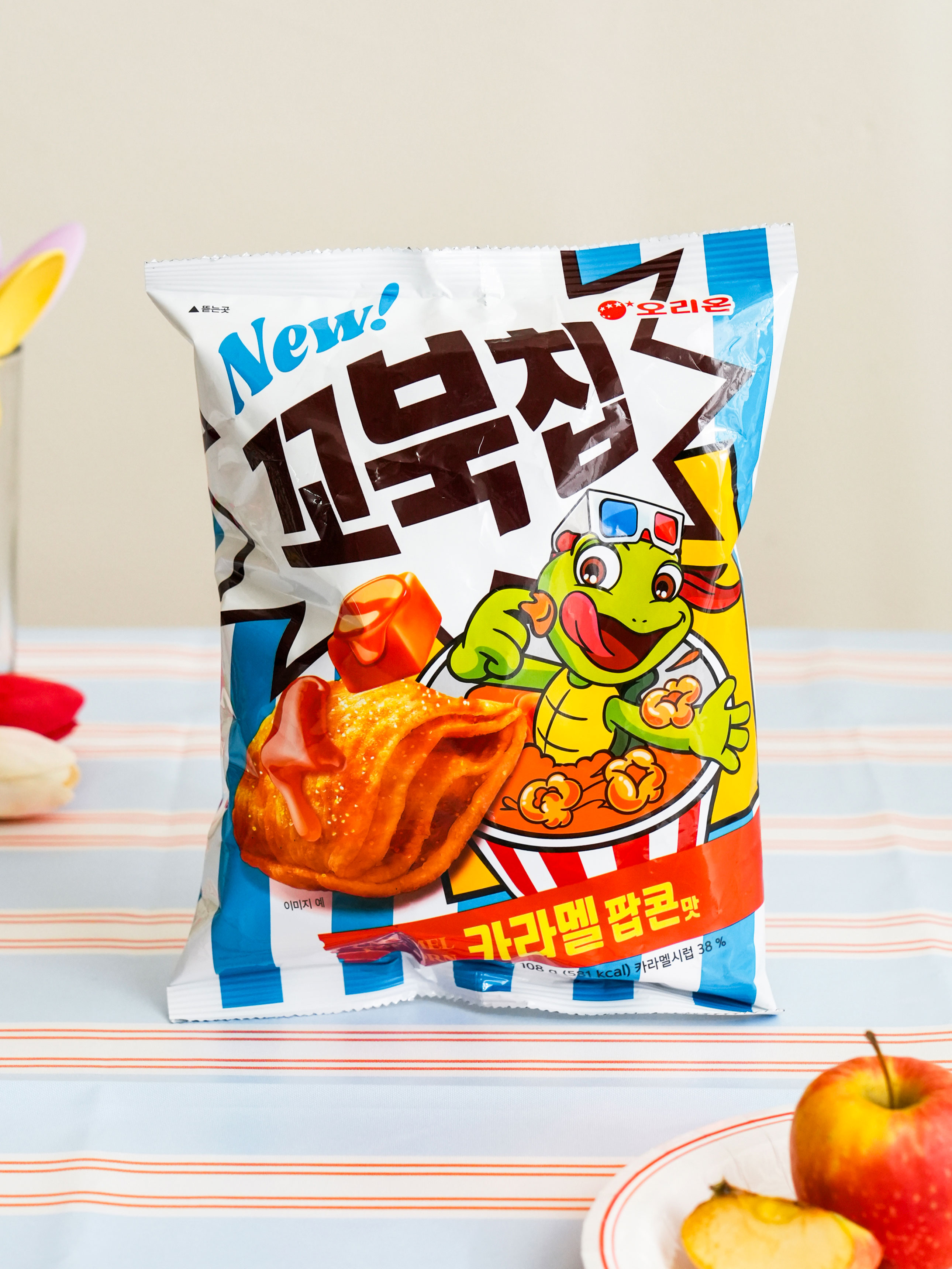Orion Turtle Chip Caramel Popcorn Flavor