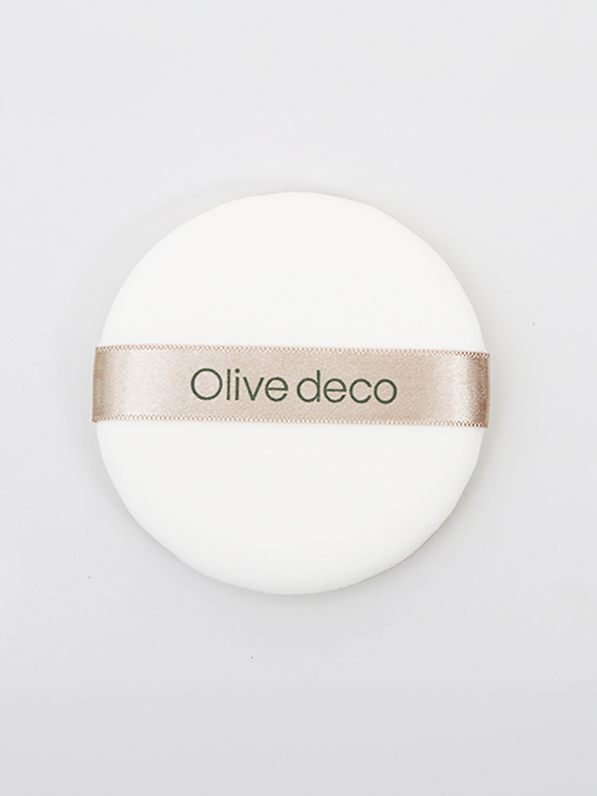 Olive Deco Round Caron Puff (75 pies)