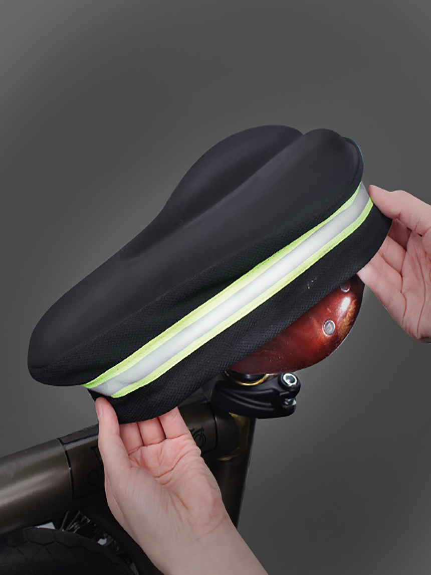 Bicycle saddle cover gel cushion slim type