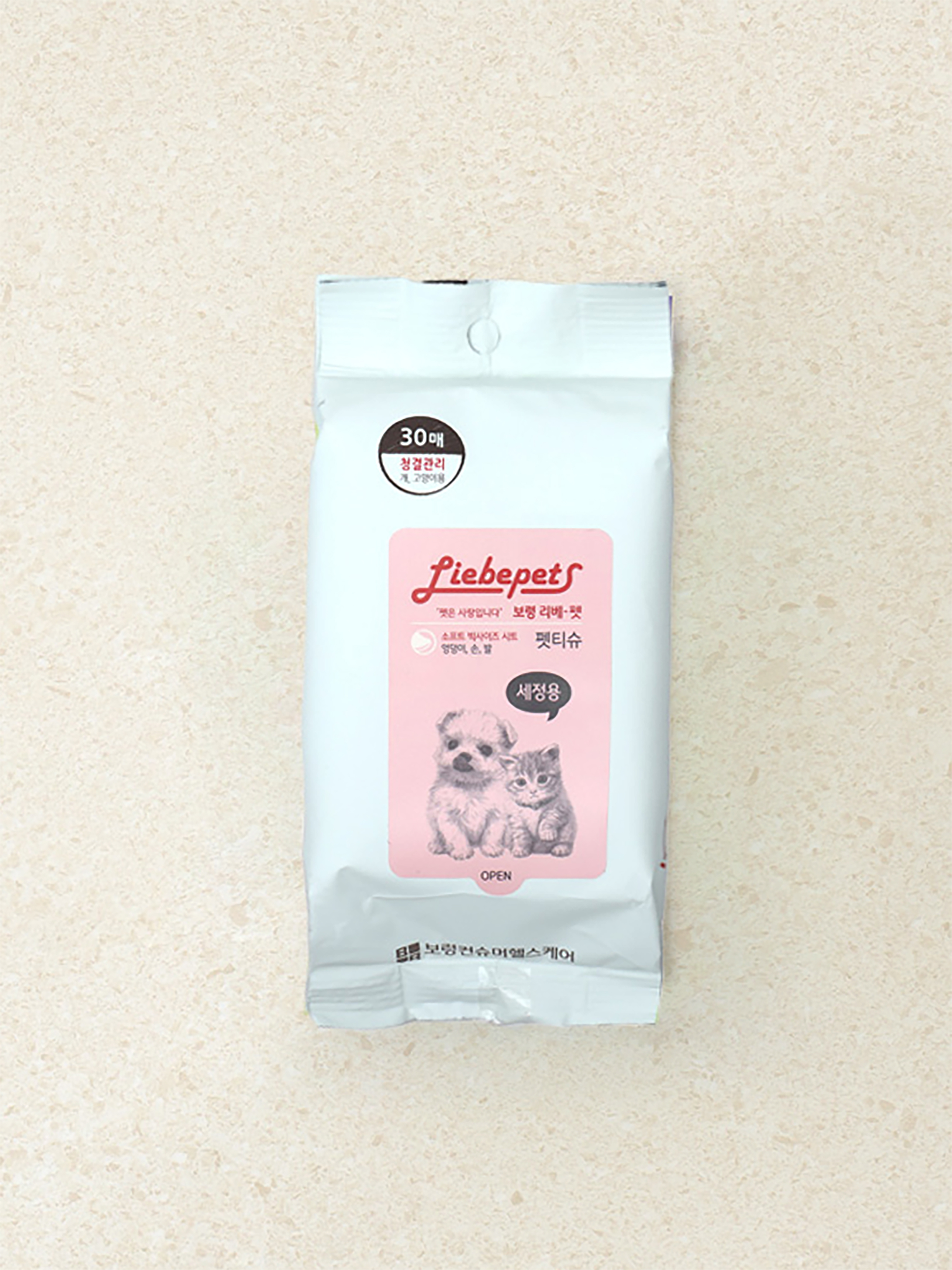 [Pet] Boryeong Live Pet cleaning tissues 30 sheets