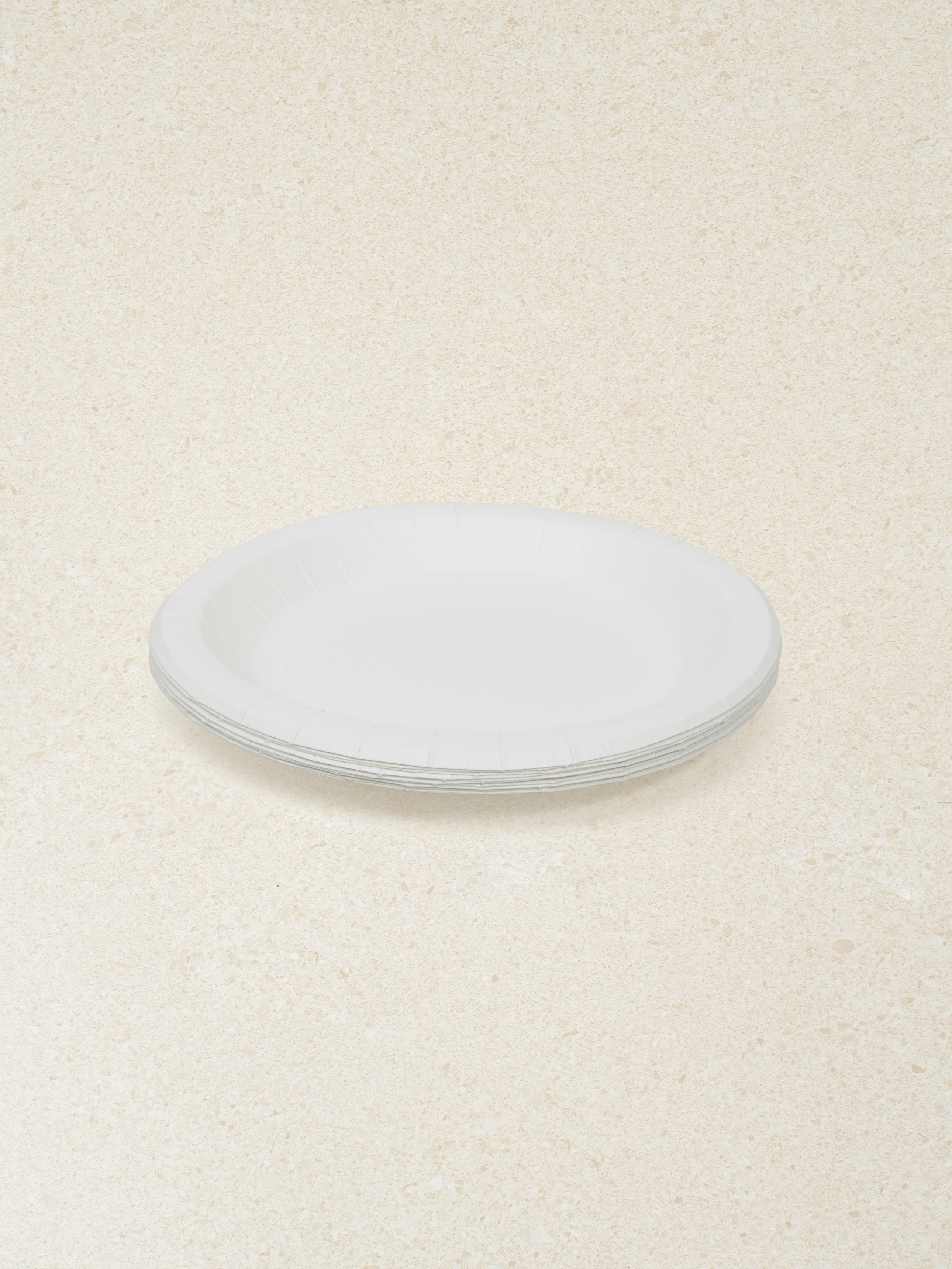 10 disposable round paper plates 20cm