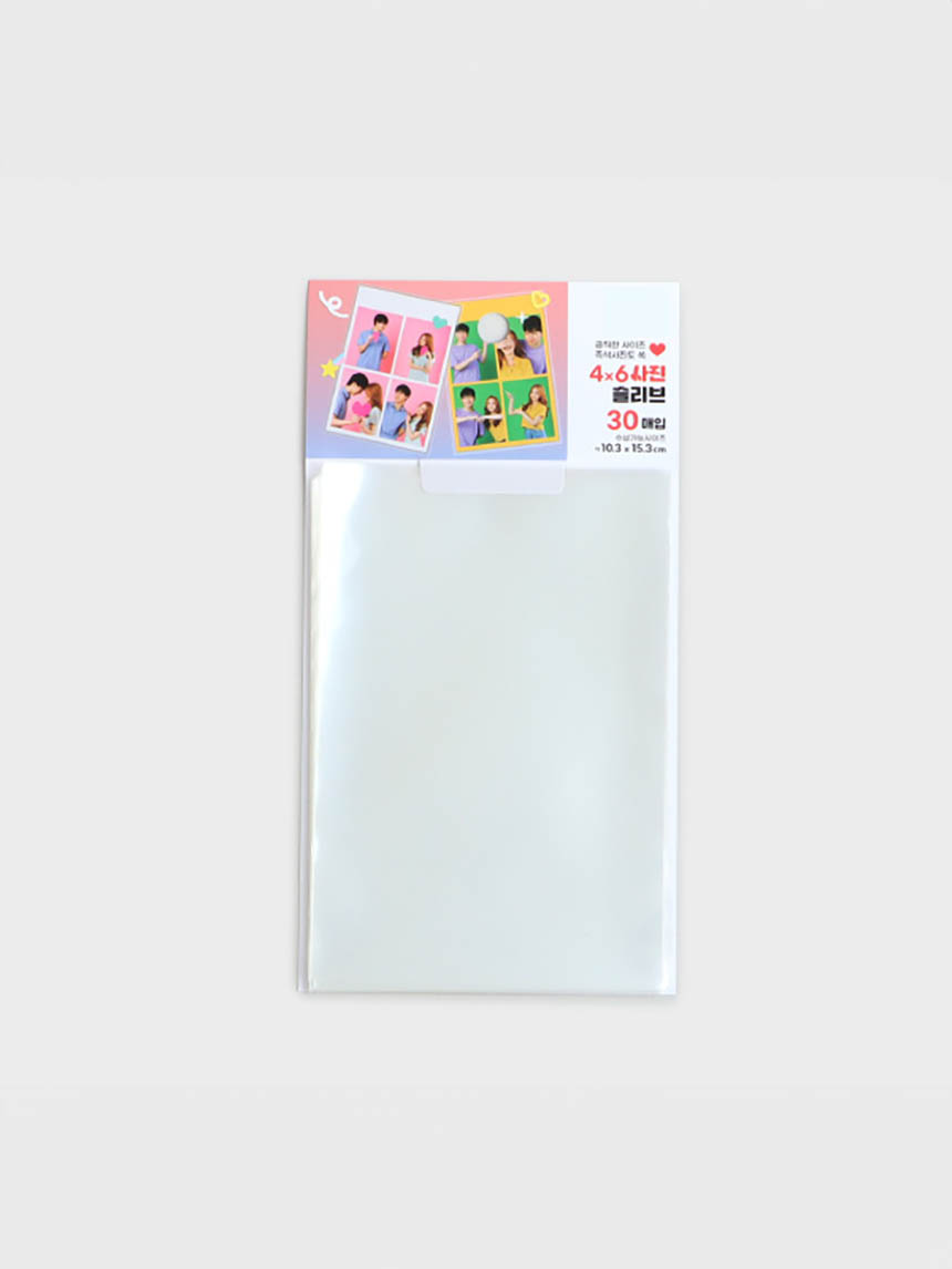 Polkku transparent photo sleeves 30 sheets (4X6 inches)