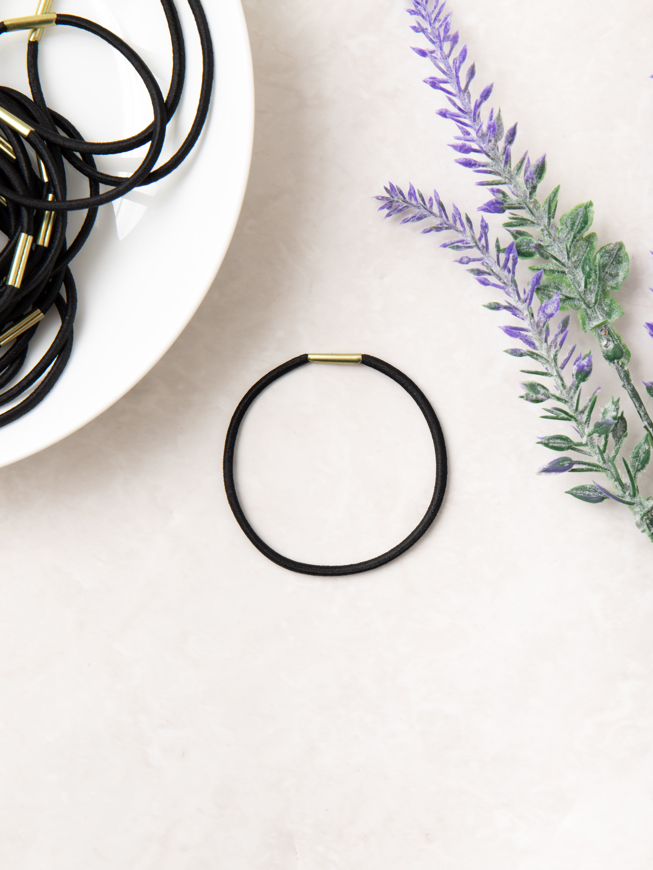 Hair elastic thin type 40 pieces