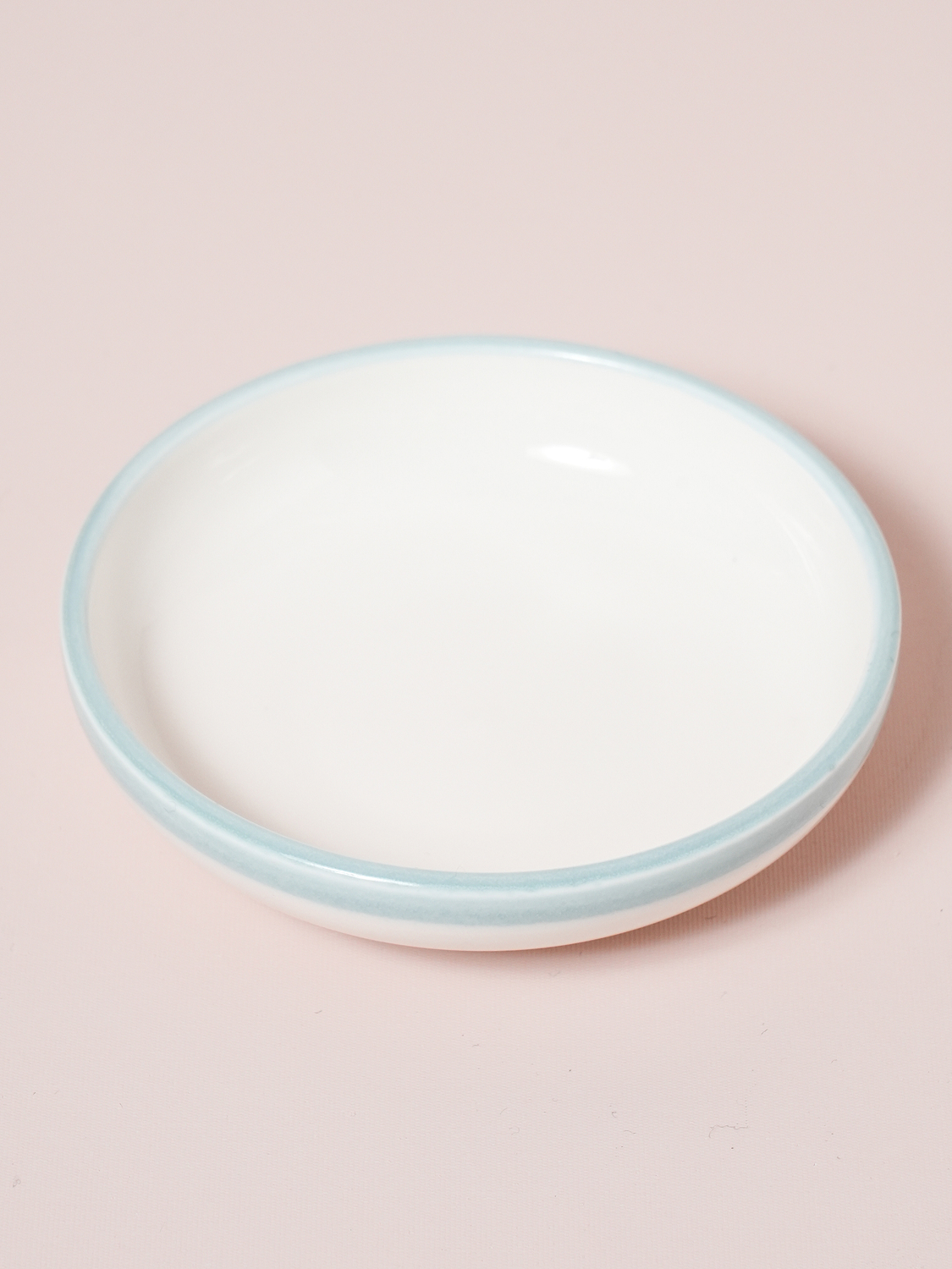 구부 컬러 테두리 라인 찬기 10.5 cm