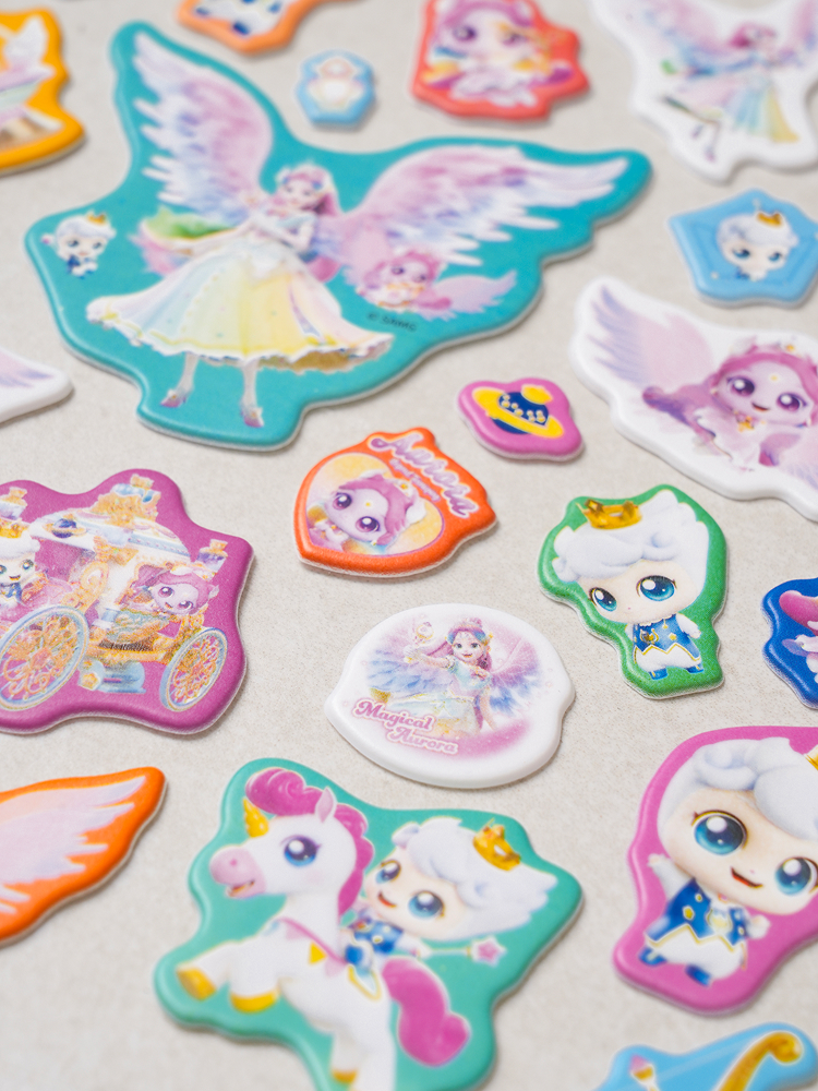Catch! Tiniping 5 Big Soft Deco Sticker Aurora Ping