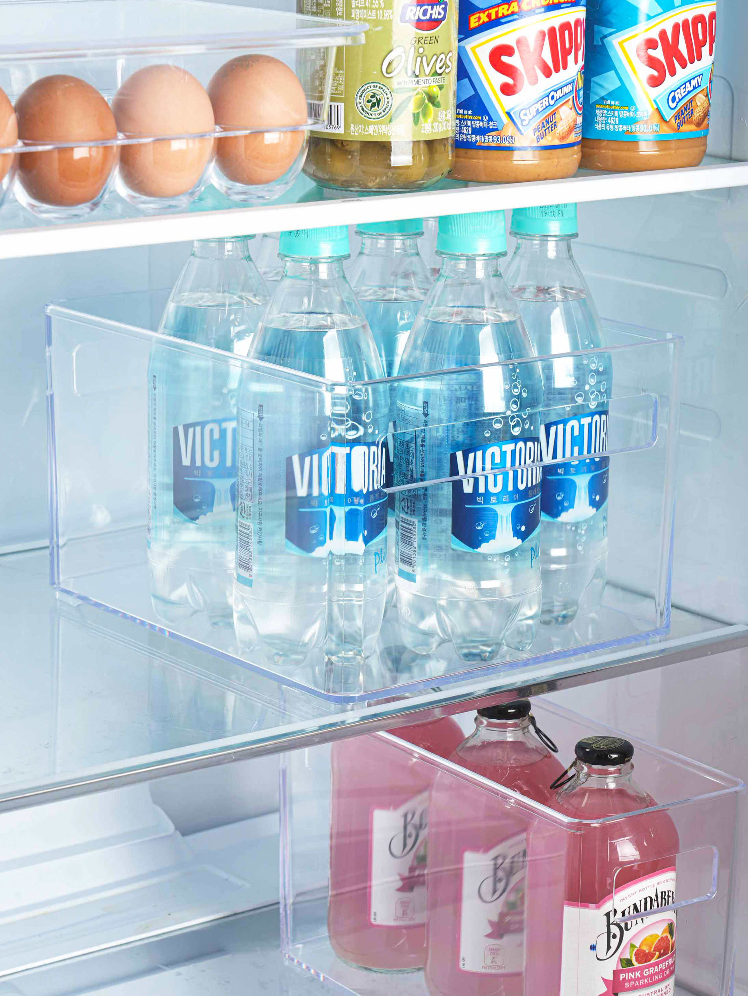 Made in Japan Refrigerator Organizing Basket Wide Type