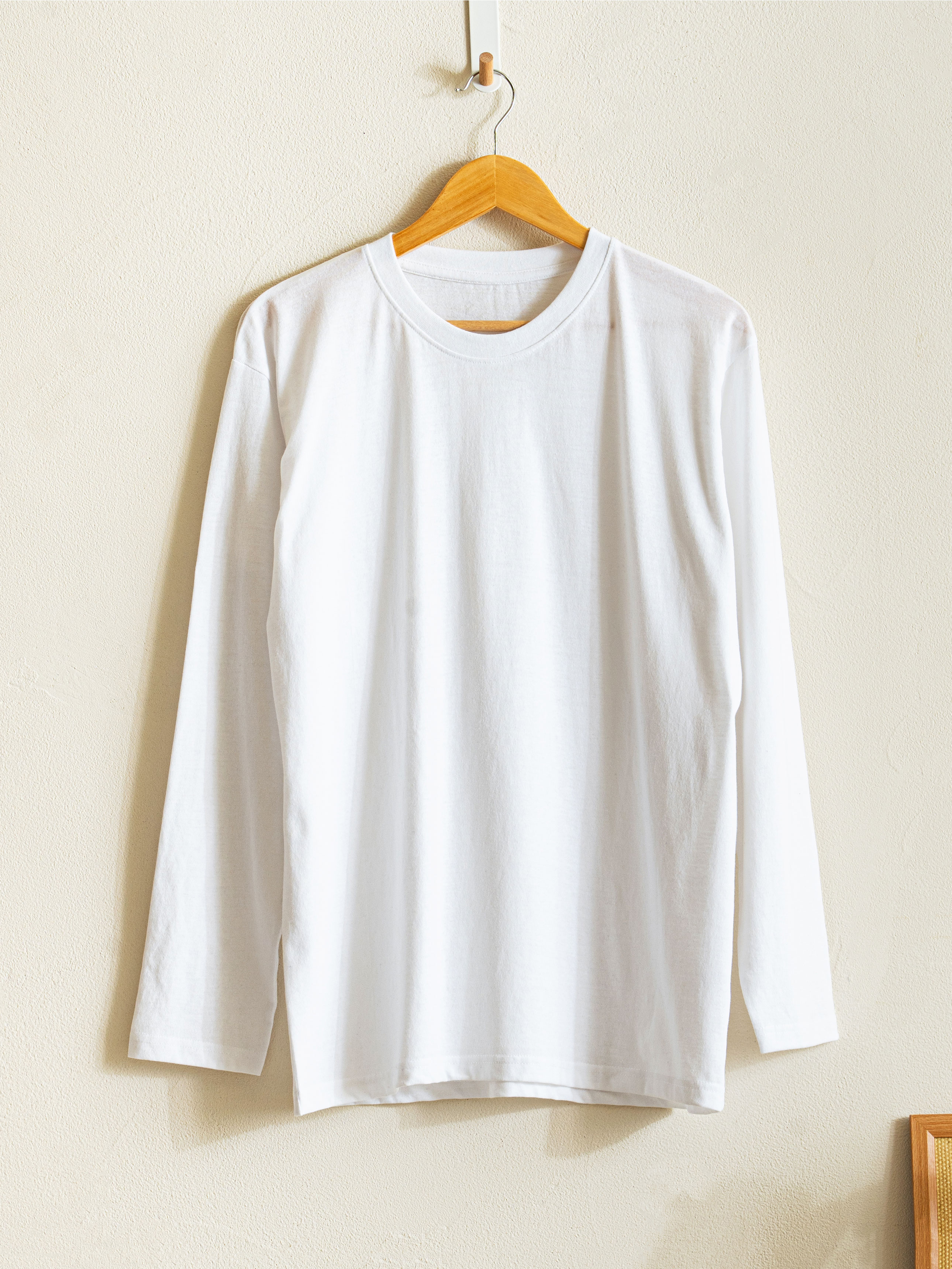 Basic inner long sleeve t-shirt M white
