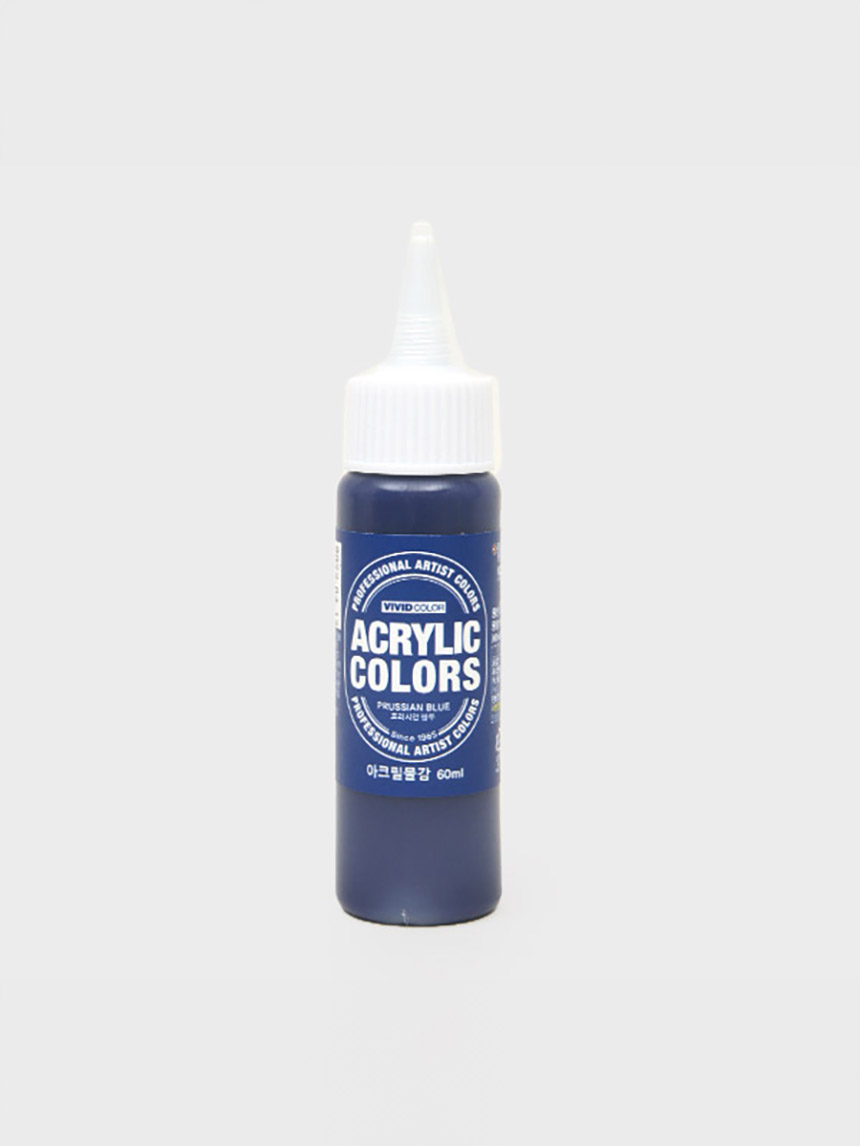 Paper Nara Vivid Color Acrylic Paint 60ml Prussian Blue