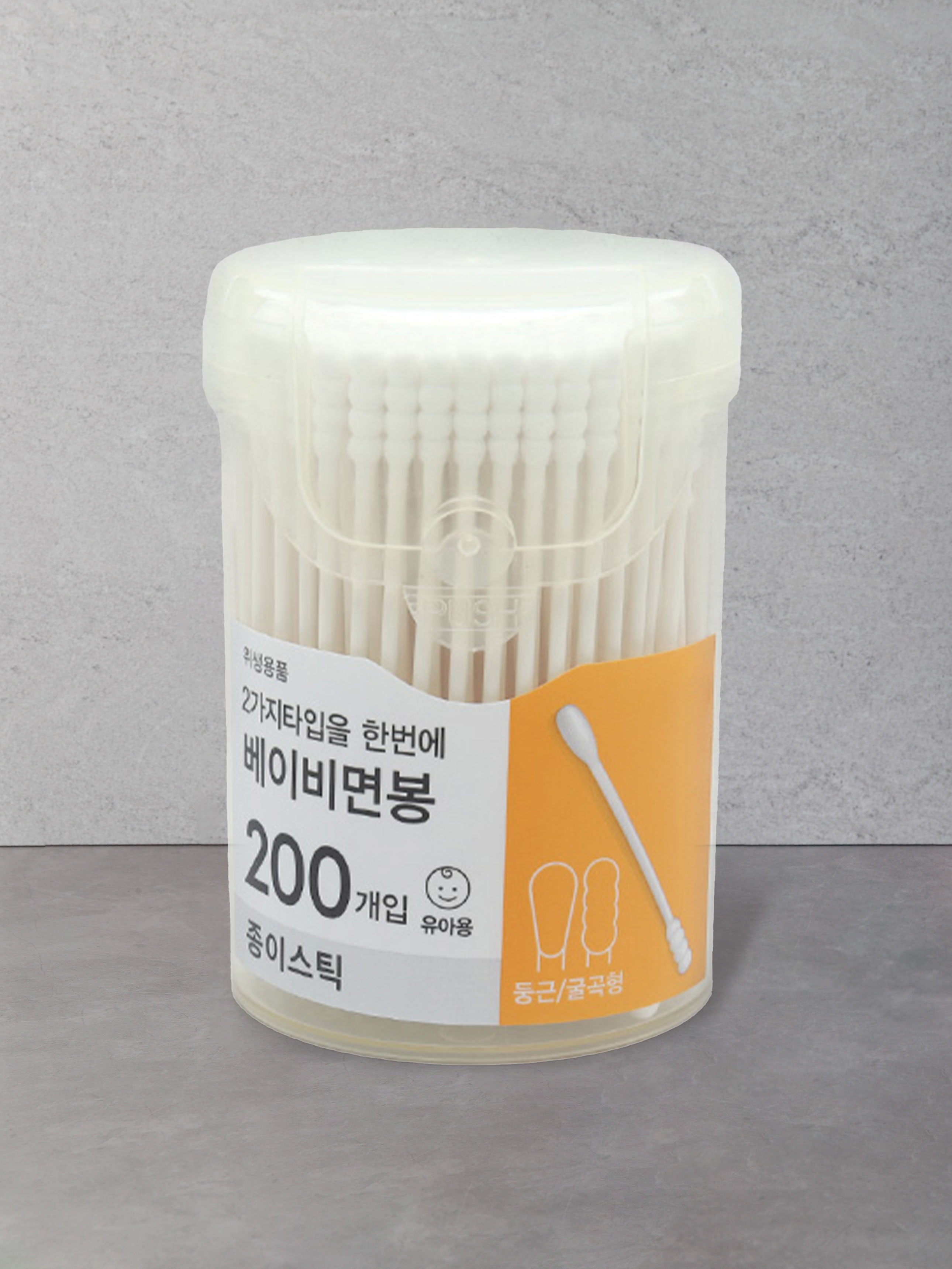 One Touch Case Baby Paper Swab 200P