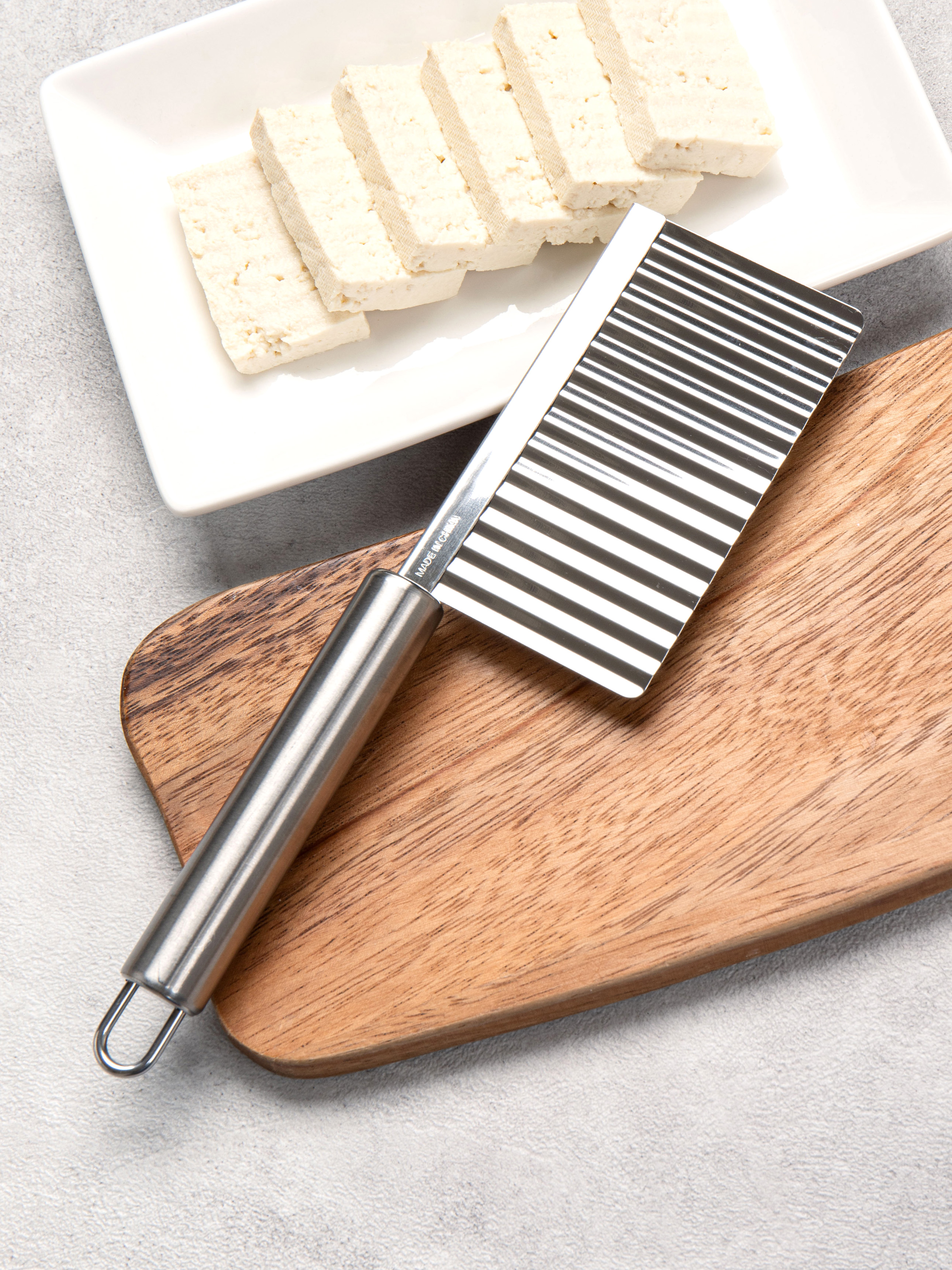stainless steel wavy ink knife