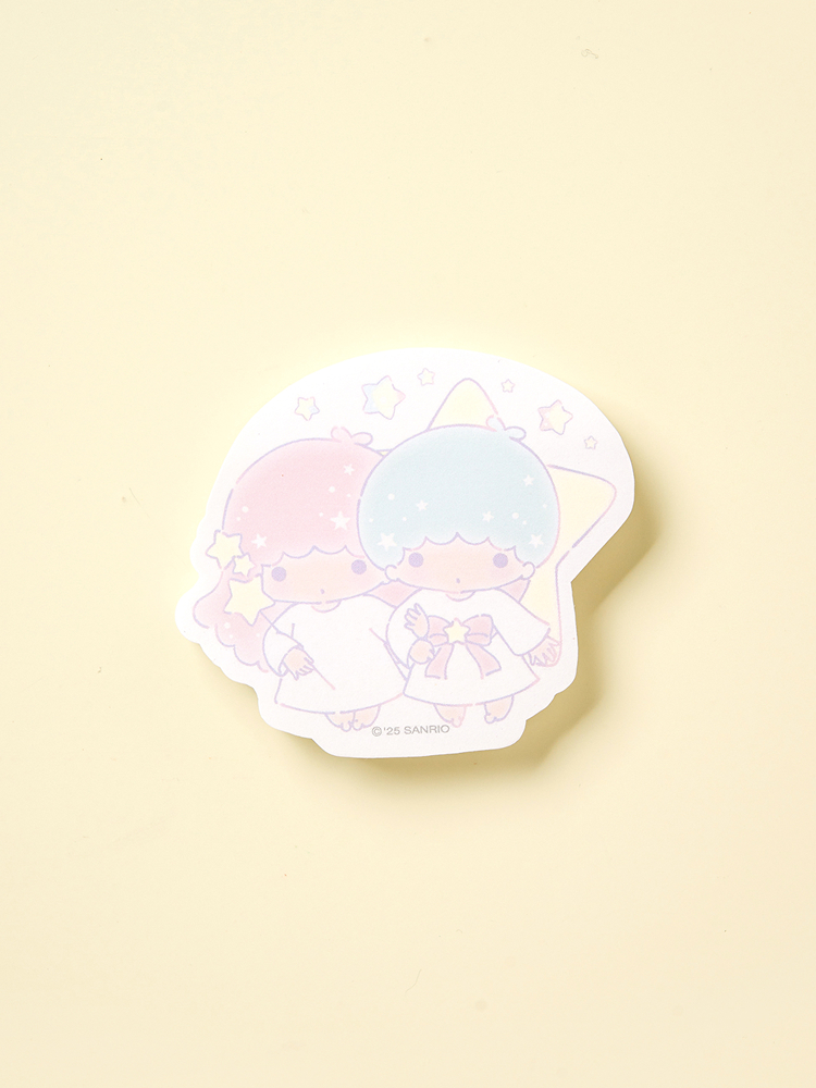 Little Twin Star Shape Adhesive Memo 70 Sheets Pink