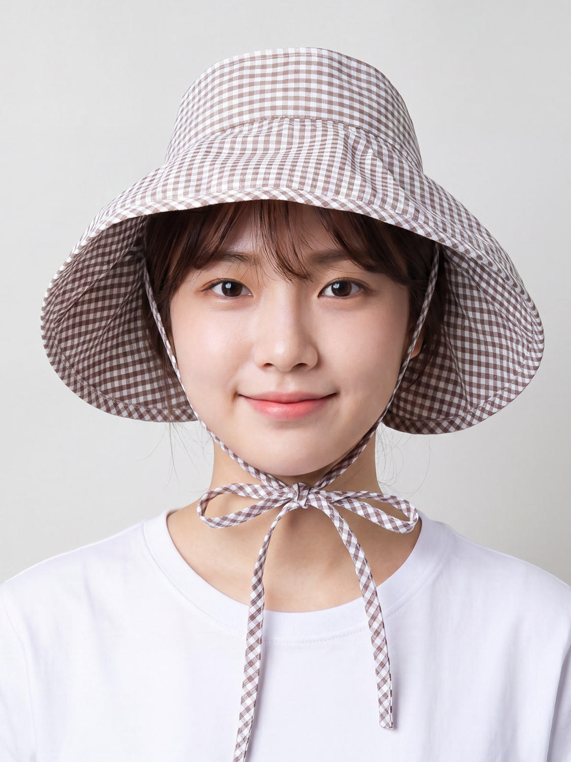 Foldable wire checked sun cap
