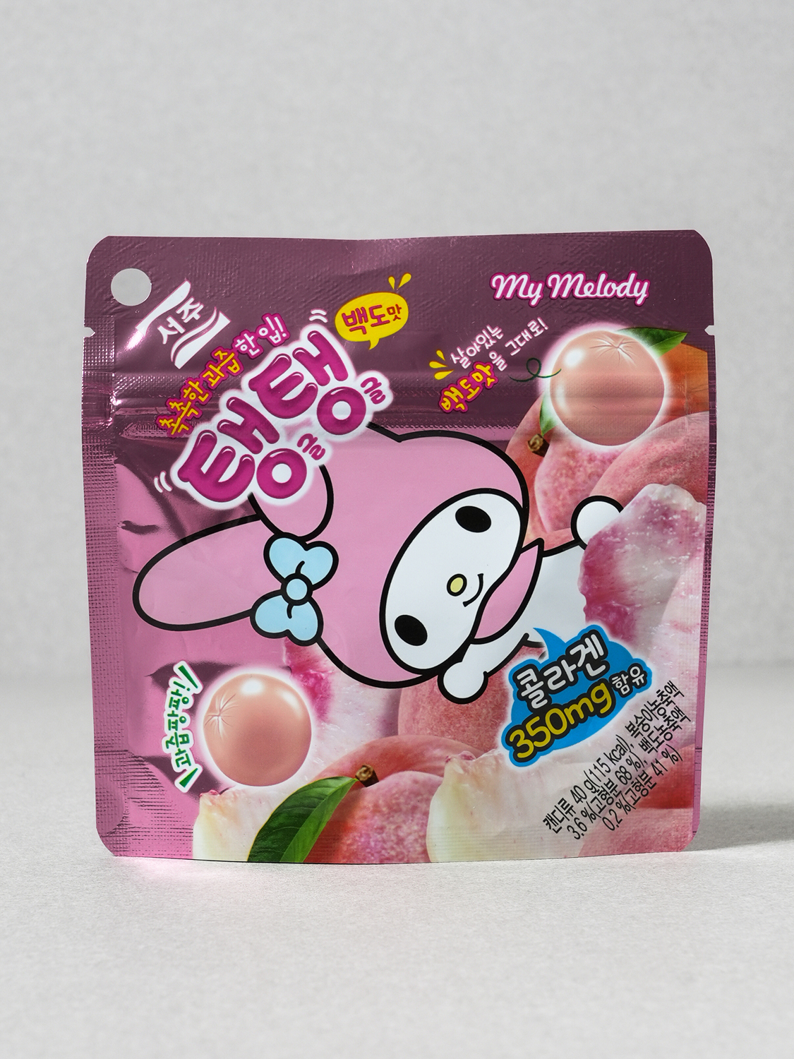 Tangy 40g white peach flavor