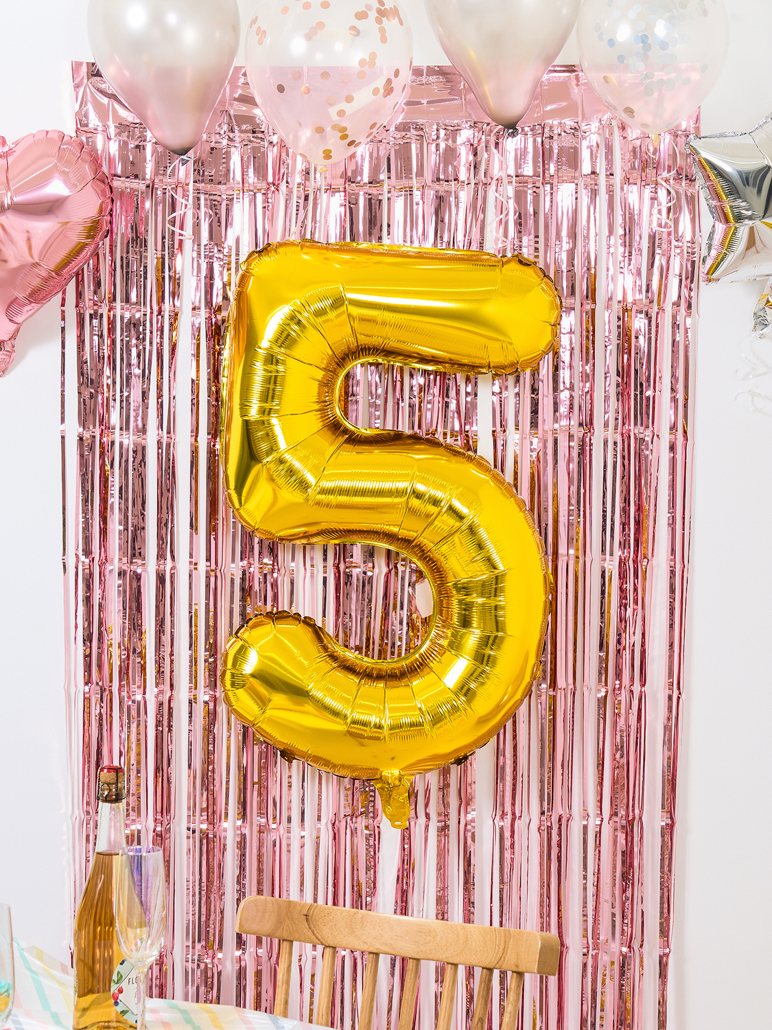 Large Number Balloon 5 (1P) Gold