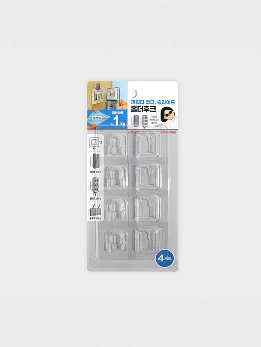 4 multi-purpose adhesive hangers