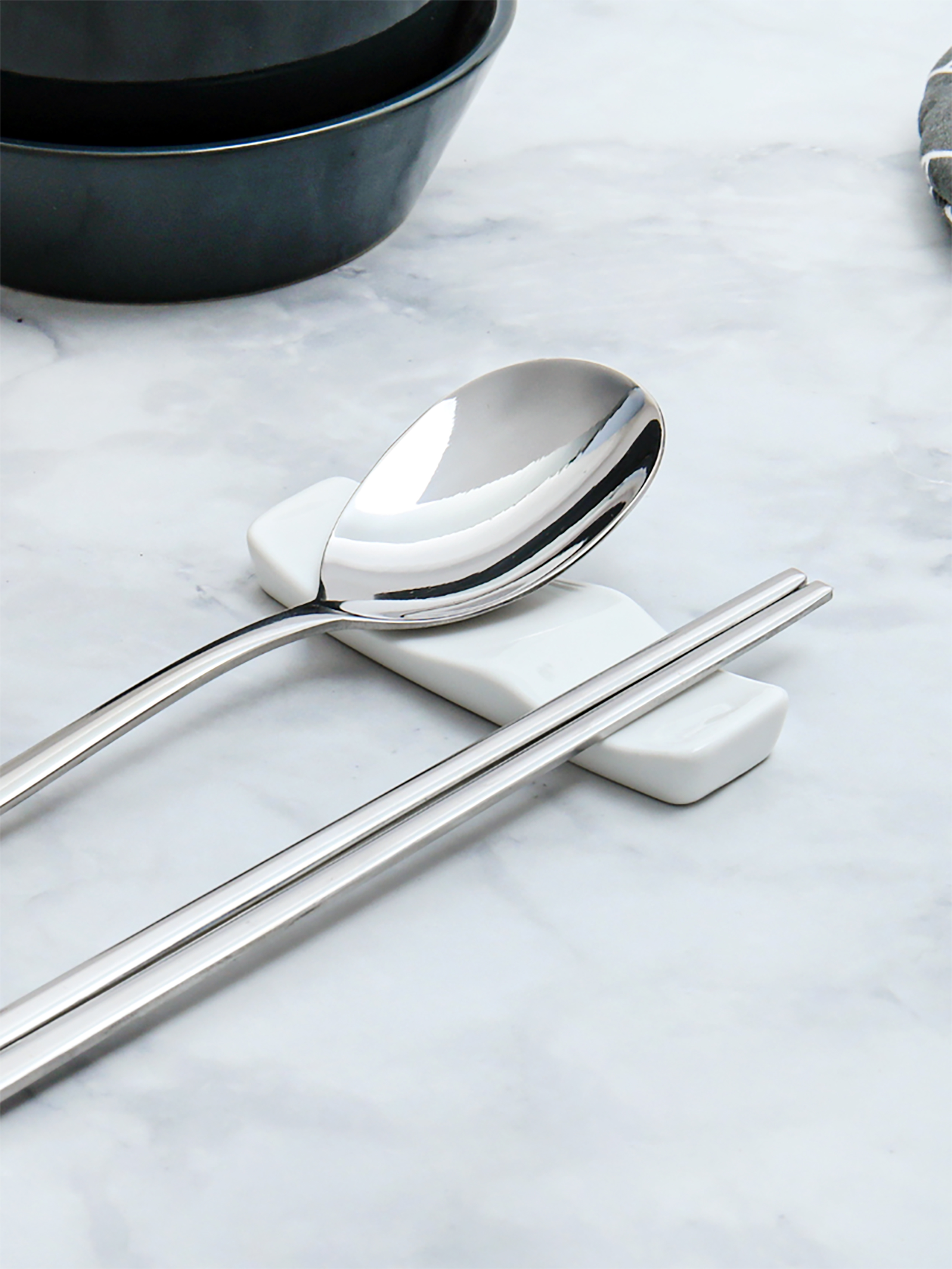 Simply White Spoon Rest 2P