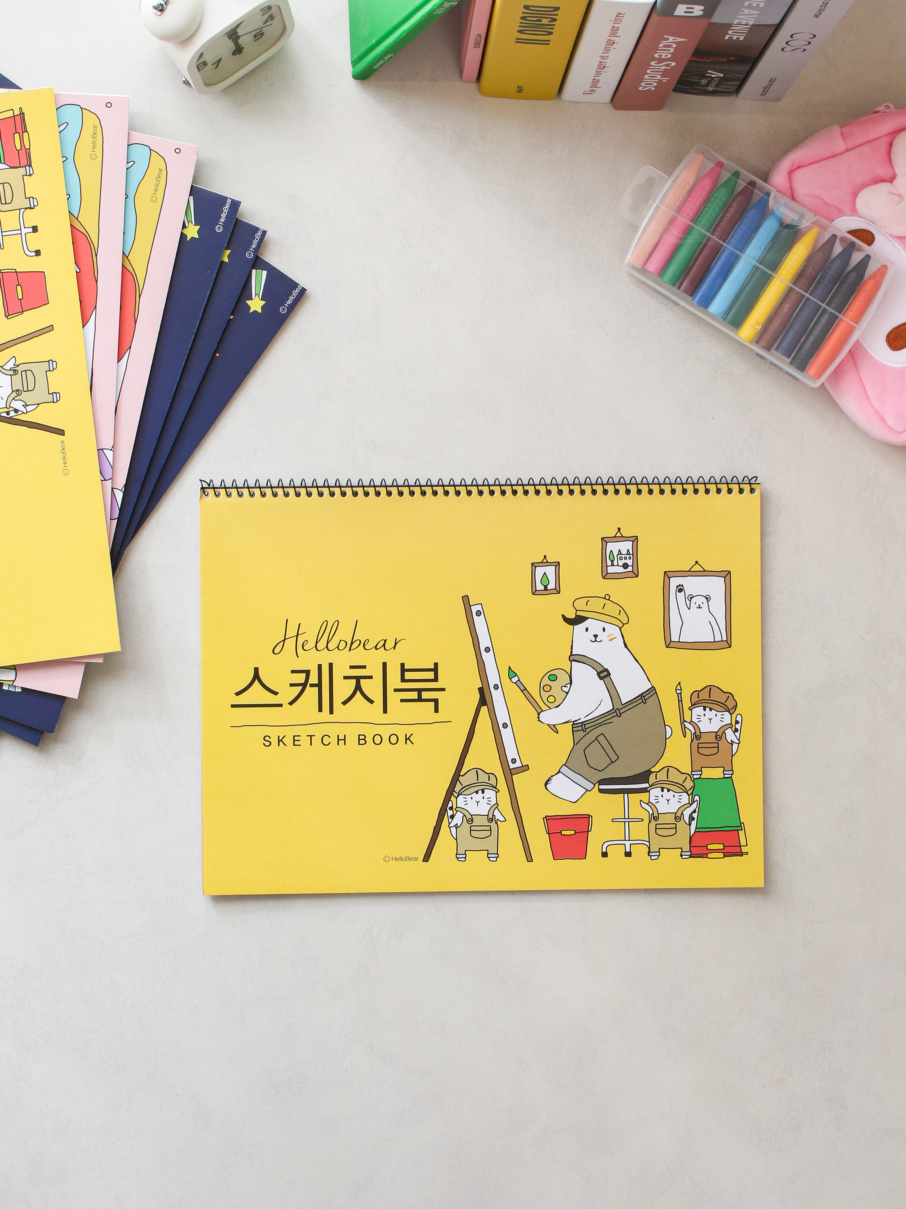 Hello Bear Sketchbook 18 sheets x 7 volumes